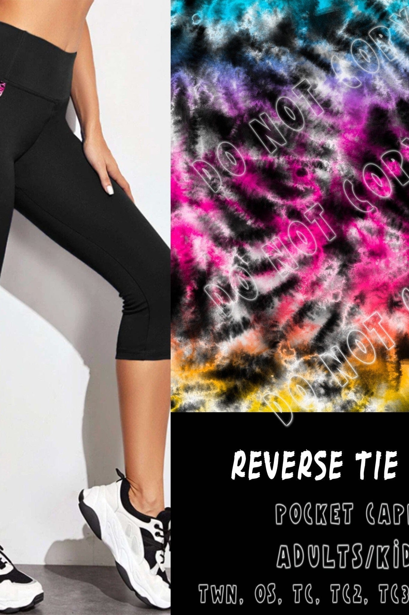 PPO 3 RUN-REVERSE TIE DYE-CAPRI-Stay Foxy Boutique, Florissant, Missouri