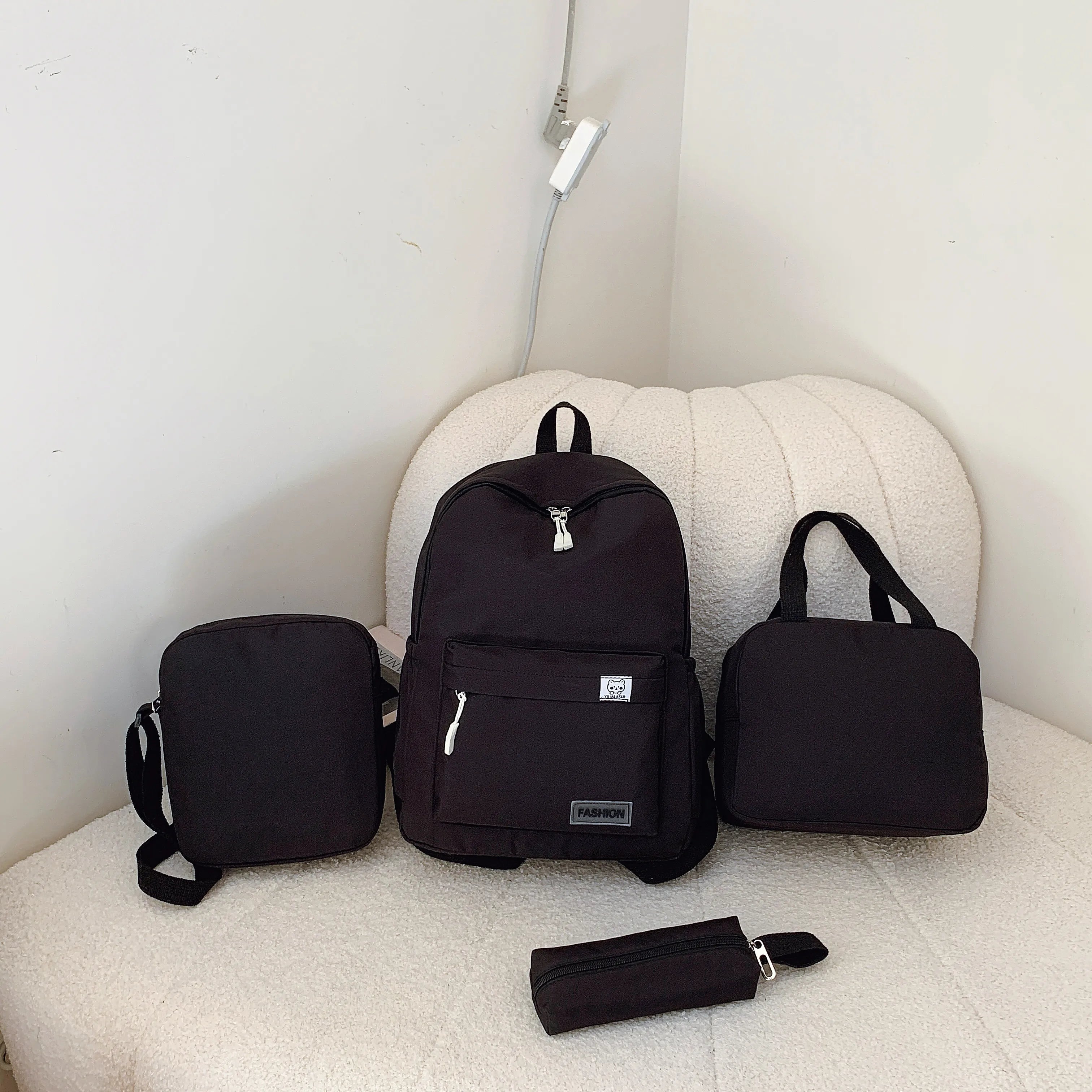 4-Piece Canvas Bag Set-Stay Foxy Boutique, Florissant, Missouri