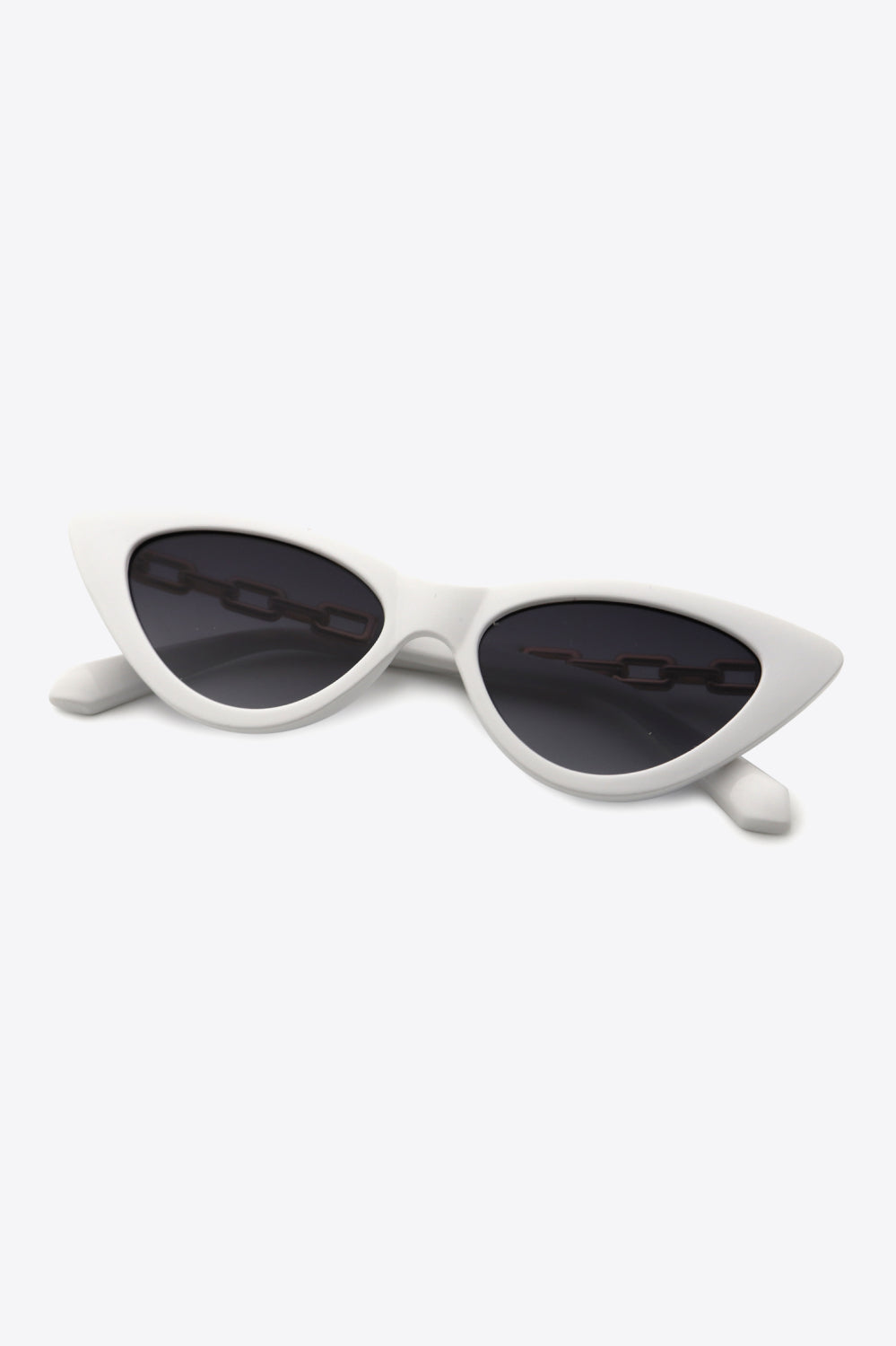 Chain Detail Cat-Eye Sunglasses-Stay Foxy Boutique, Florissant, Missouri