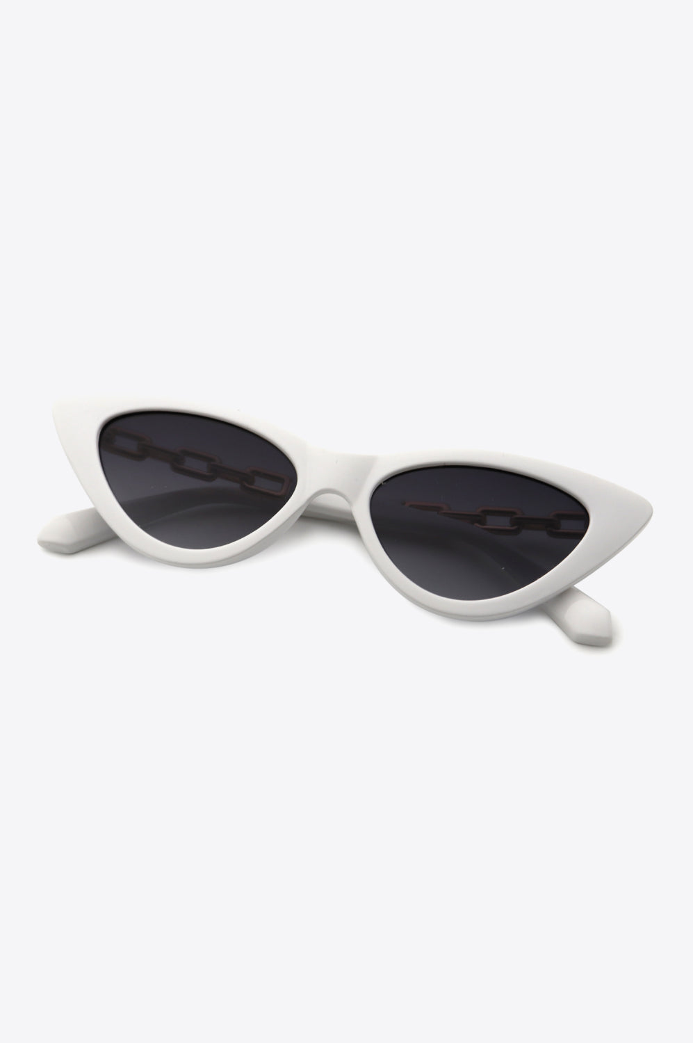 Chain Detail Cat-Eye Sunglasses-Stay Foxy Boutique, Florissant, Missouri