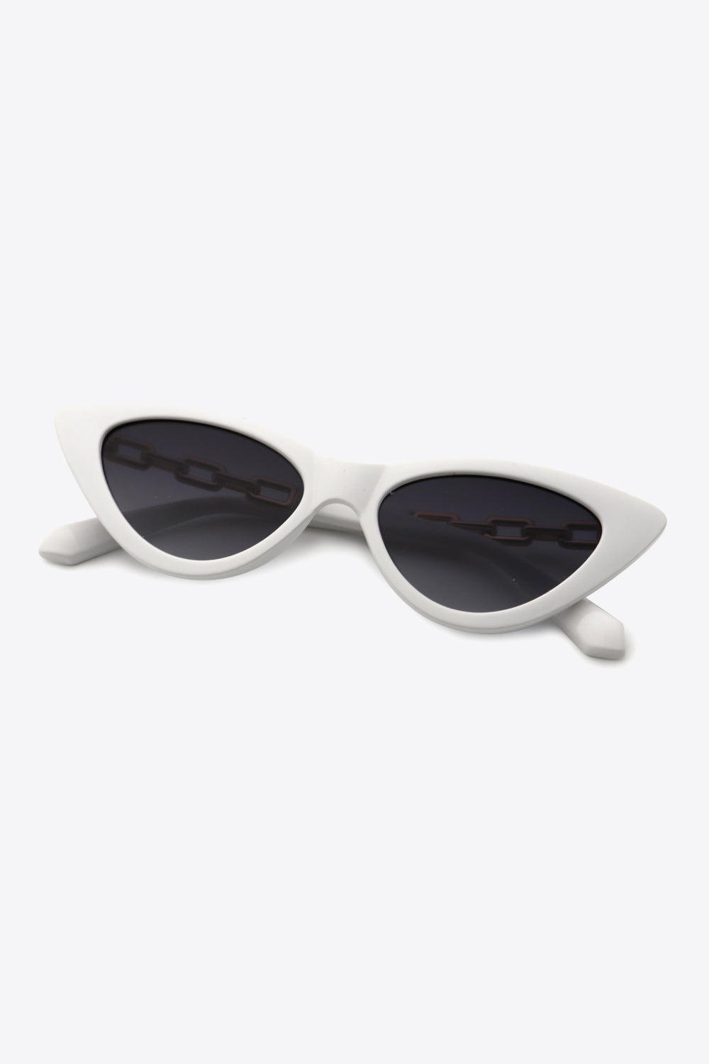 Chain Detail Cat-Eye Sunglasses-Stay Foxy Boutique, Florissant, Missouri