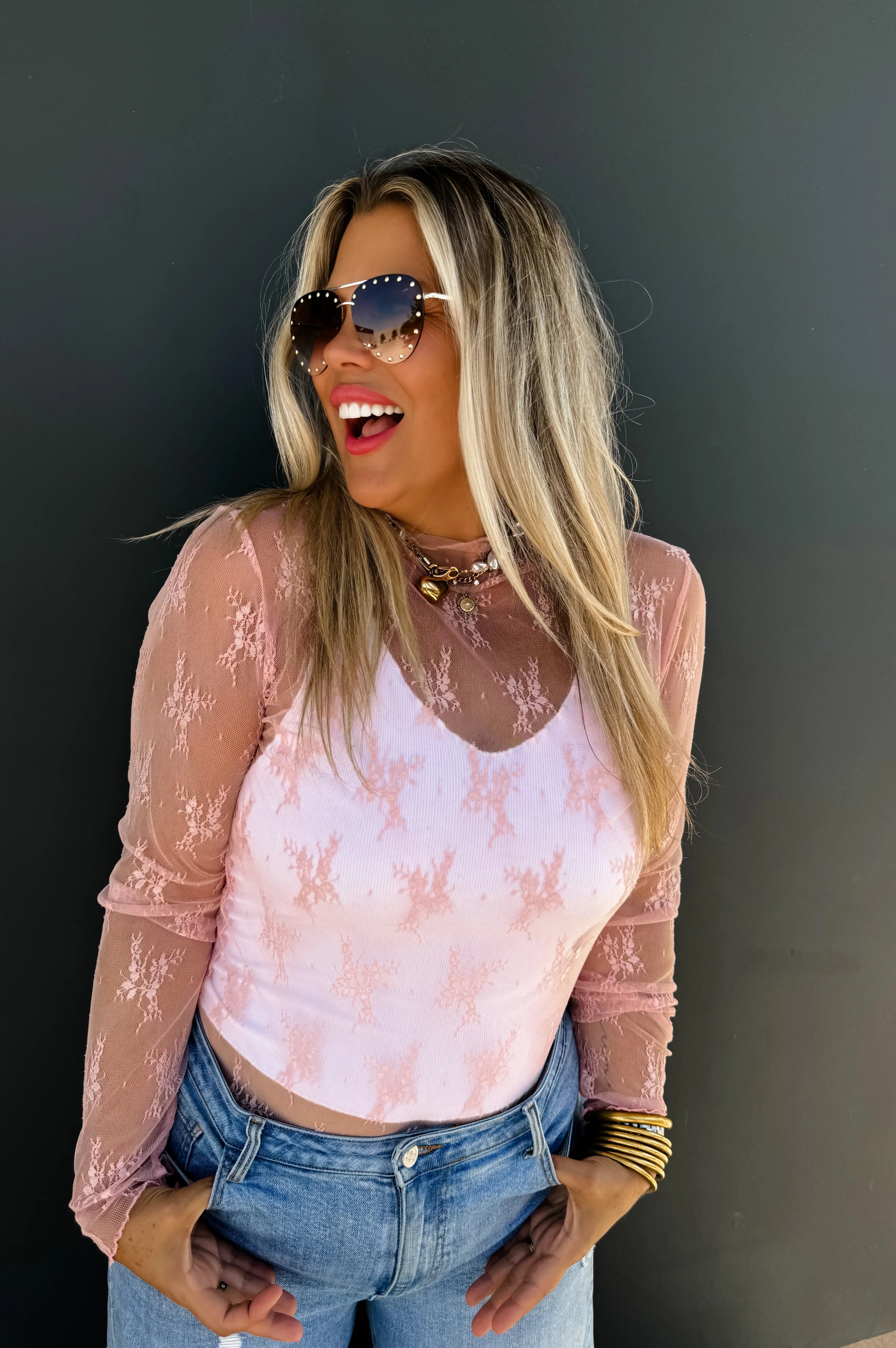 PREORDER: Roxy Lace Top in Six Colors-Womens-Stay Foxy Boutique, Florissant, Missouri
