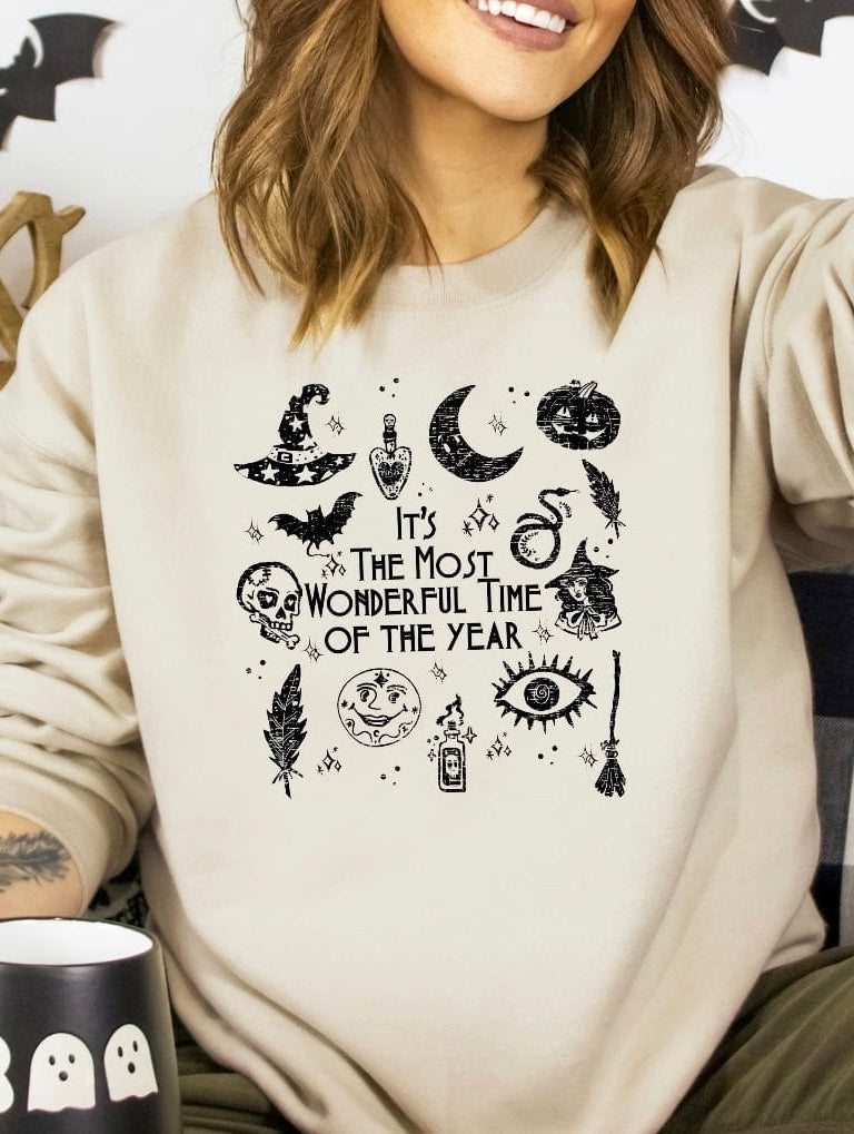 Wonderful Time Halloween Graphic T-Graphic T-Stay Foxy Boutique, Florissant, Missouri