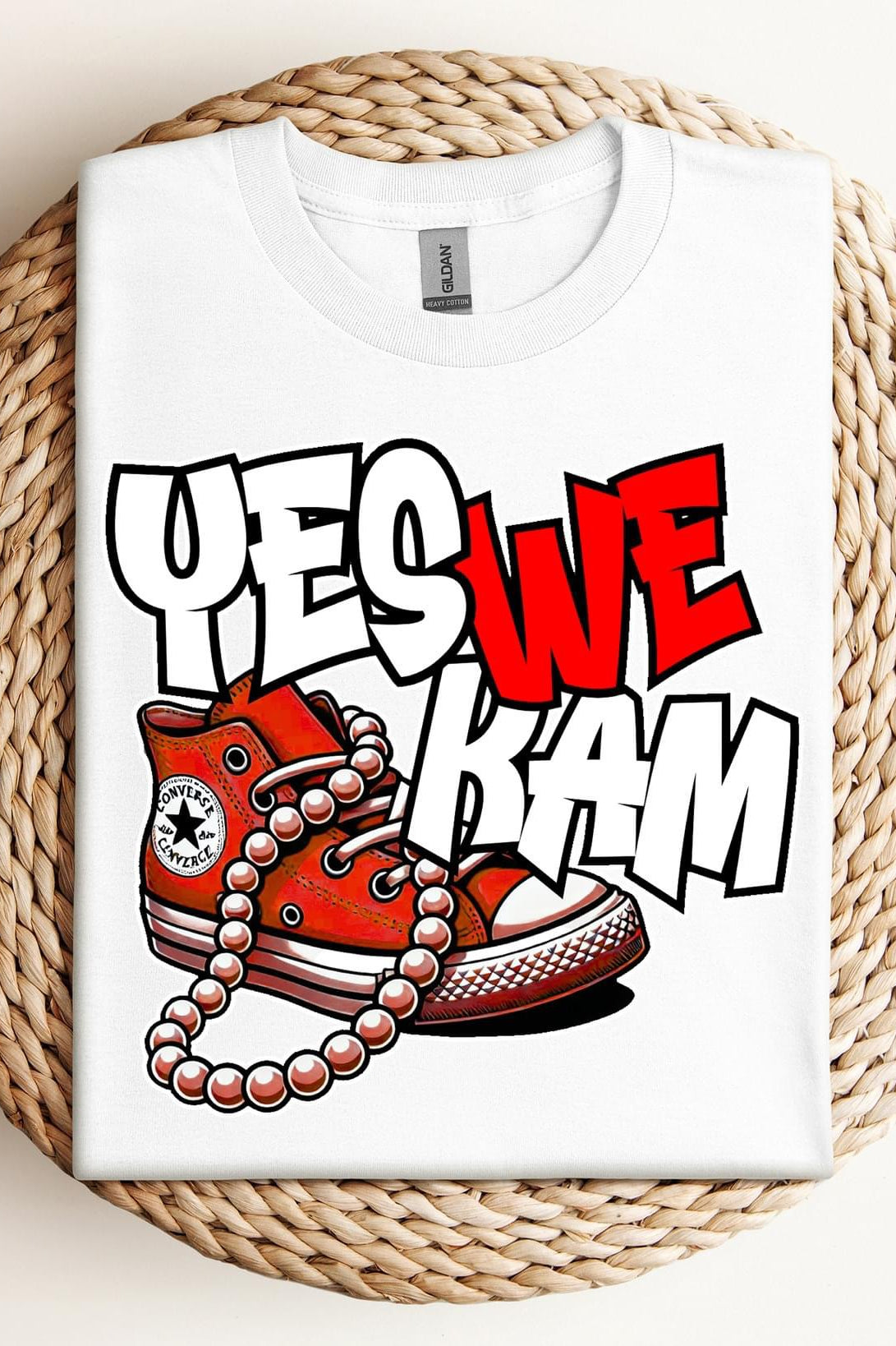 Yes We Kam Red Graphic T-Graphic T-Stay Foxy Boutique, Florissant, Missouri
