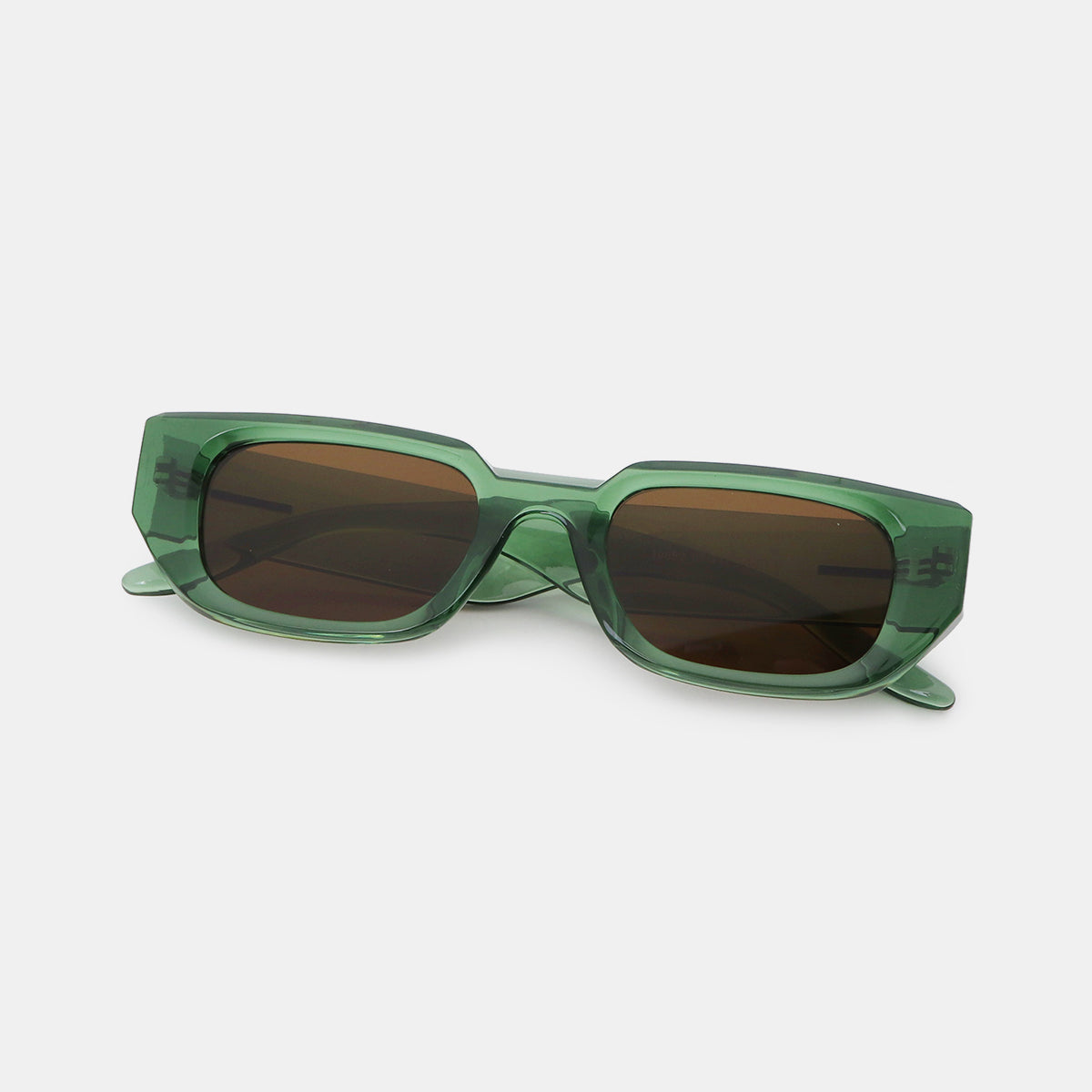 Polycarbonate Frame Rectangle Sunglasses-Stay Foxy Boutique, Florissant, Missouri