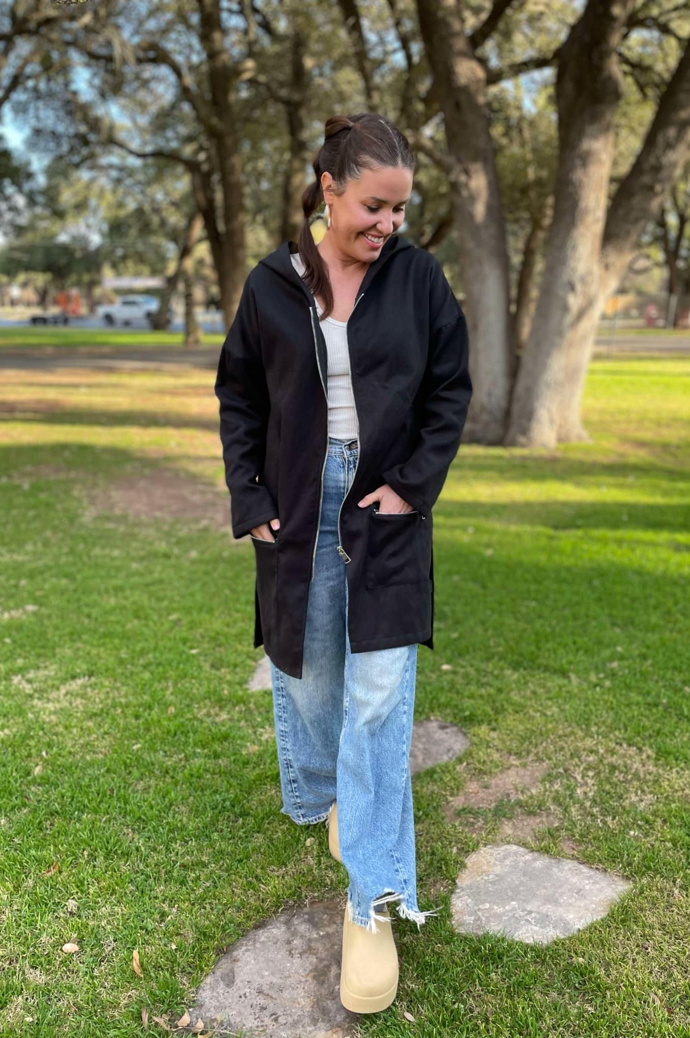 PREORDER: Time Slips Away Hooded Jacket in Three Colors-Womens-Stay Foxy Boutique, Florissant, Missouri