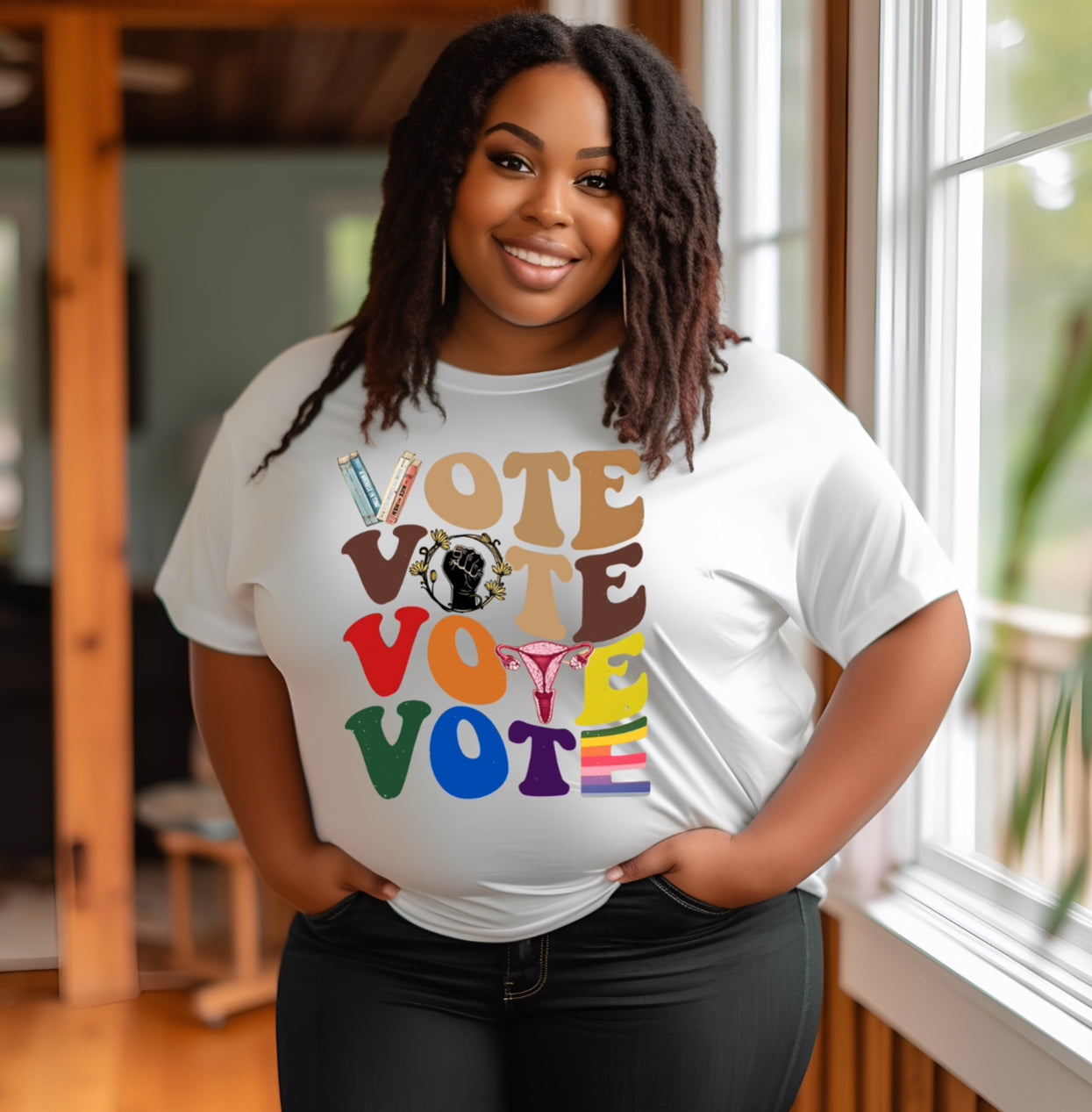 Vote Graphic T-Graphic T-Stay Foxy Boutique, Florissant, Missouri