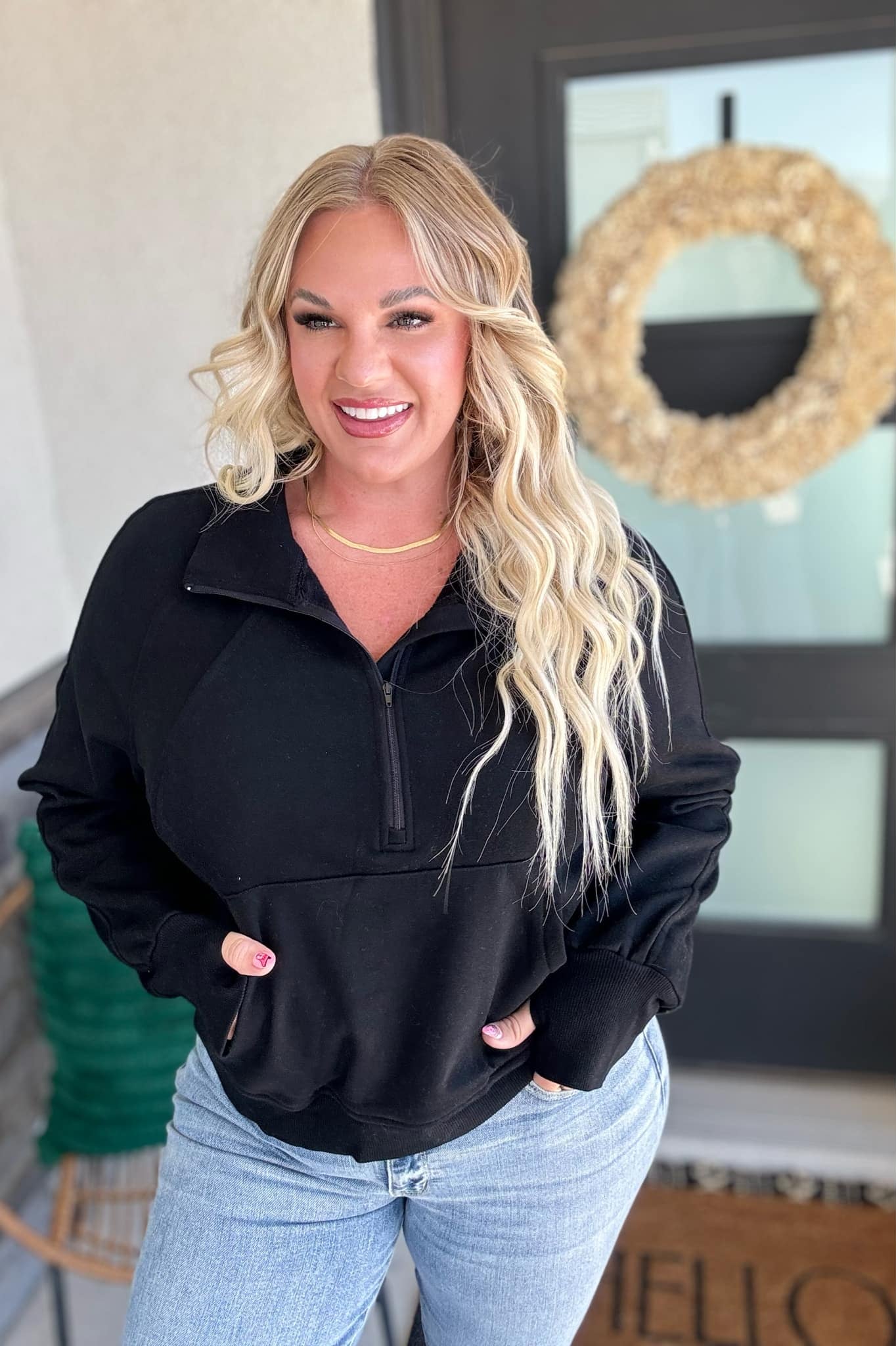 PREORDER: Newport Half Zip Pullover in Eight Colors-Womens-Stay Foxy Boutique, Florissant, Missouri