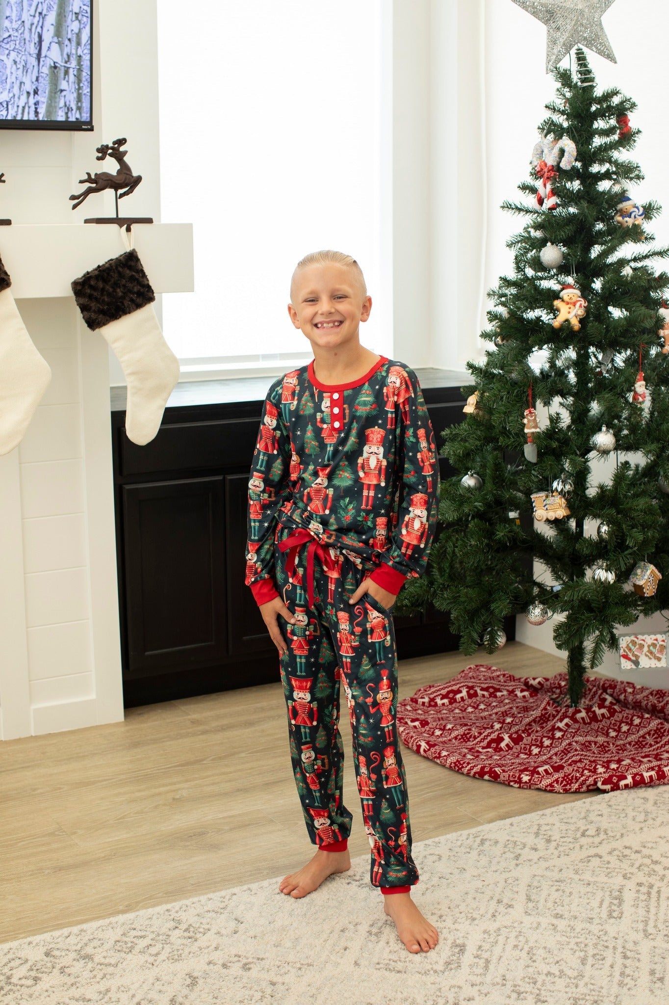 PREORDER: Matching Family Christmas Pajamas in Nutcracker-Womens-Stay Foxy Boutique, Florissant, Missouri