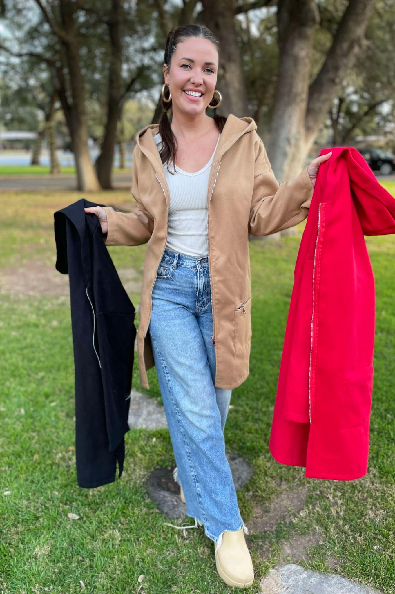 PREORDER: Time Slips Away Hooded Jacket in Three Colors-Womens-Stay Foxy Boutique, Florissant, Missouri