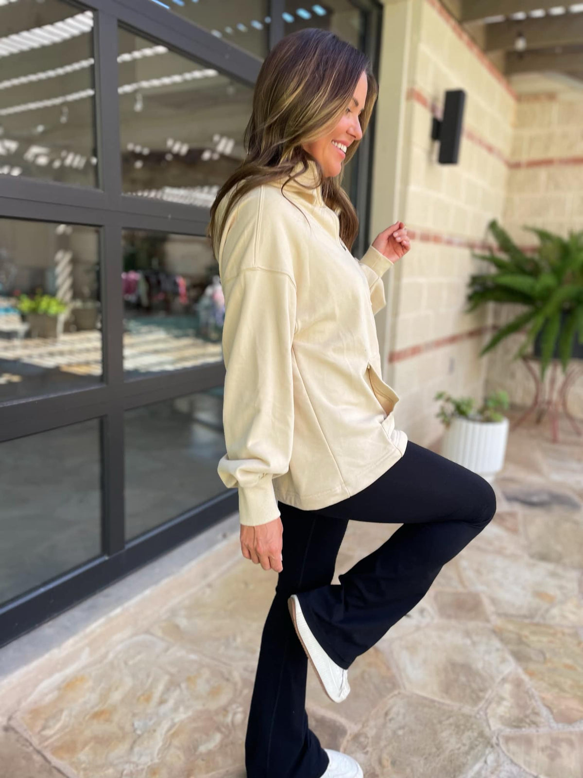 Hendrick Half Zip Hoodie in Nine Colors-Womens-Stay Foxy Boutique, Florissant, Missouri