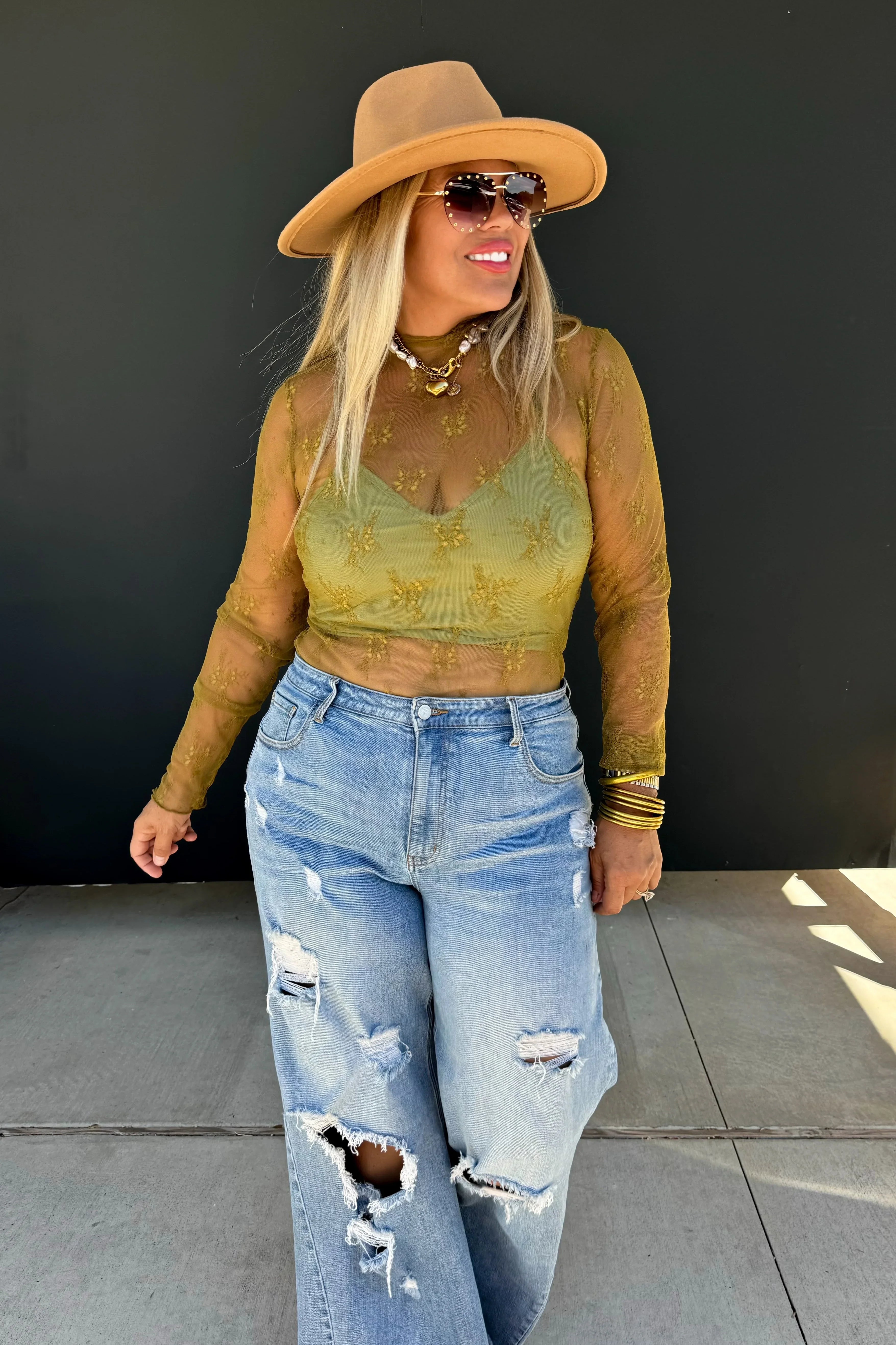 PREORDER: Roxy Lace Top in Six Colors-Womens-Stay Foxy Boutique, Florissant, Missouri