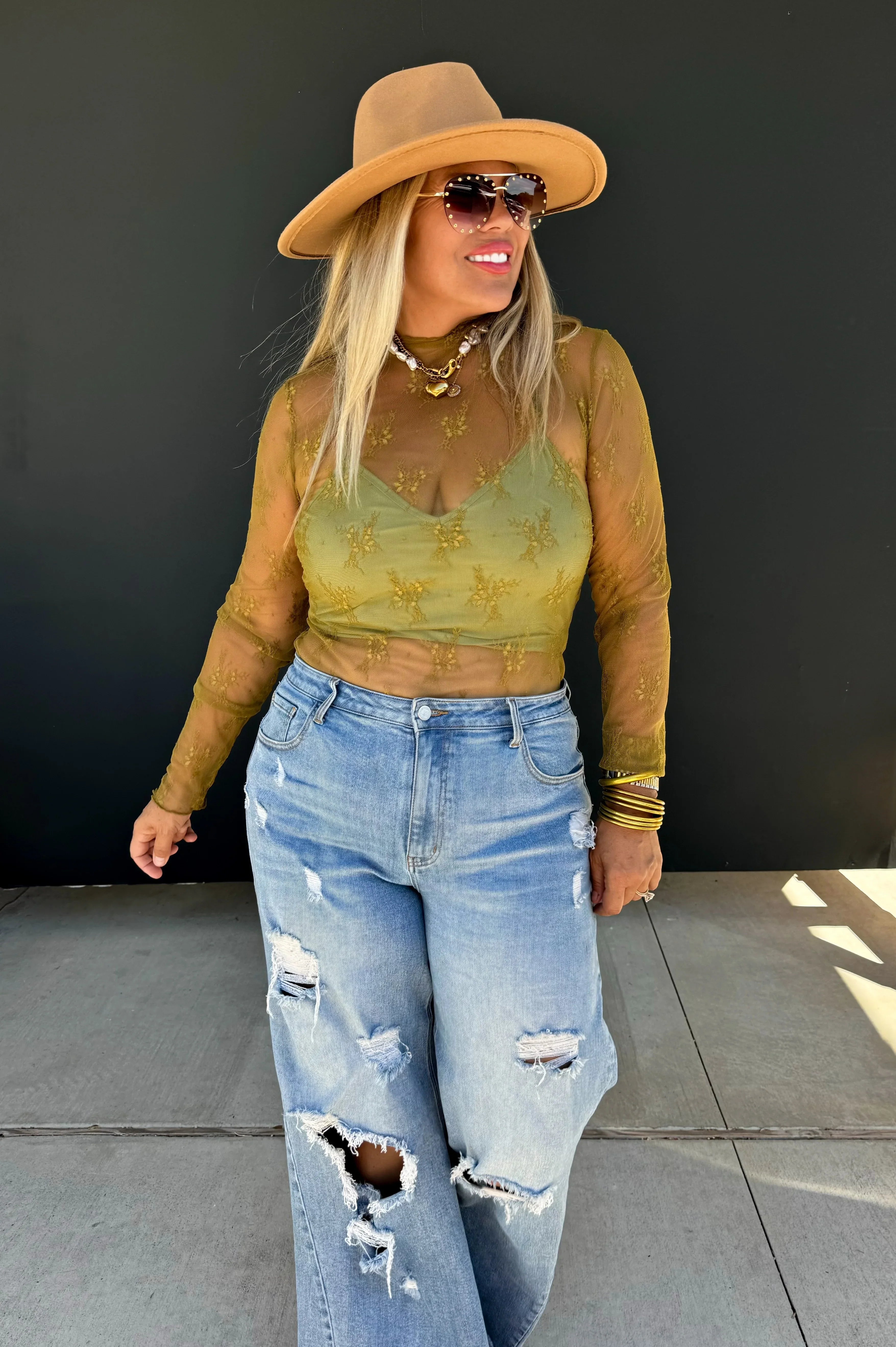 PREORDER: Roxy Lace Top in Six Colors-Womens-Stay Foxy Boutique, Florissant, Missouri