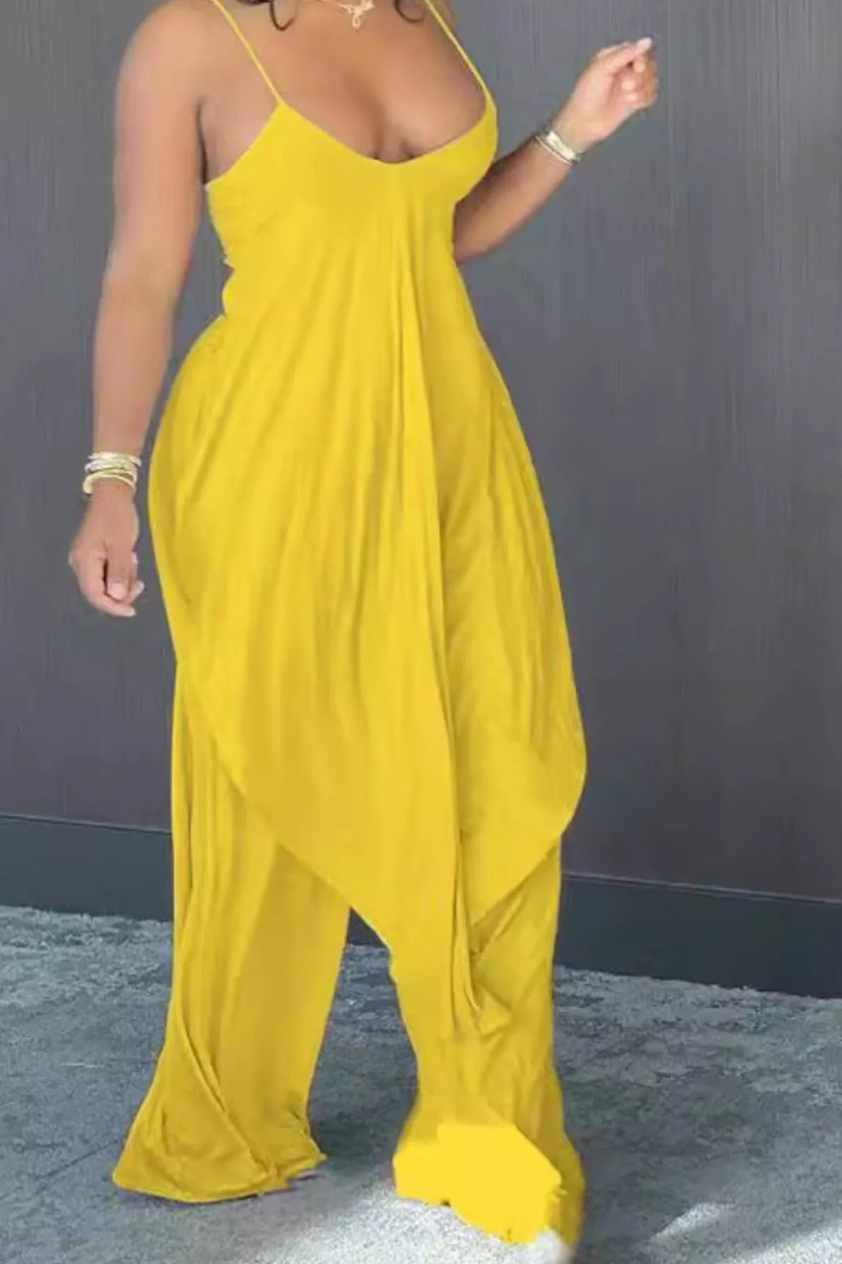 Full Size Asymmetrical Hem Cami and Pants Set Plus Size-Stay Foxy Boutique, Florissant, Missouri