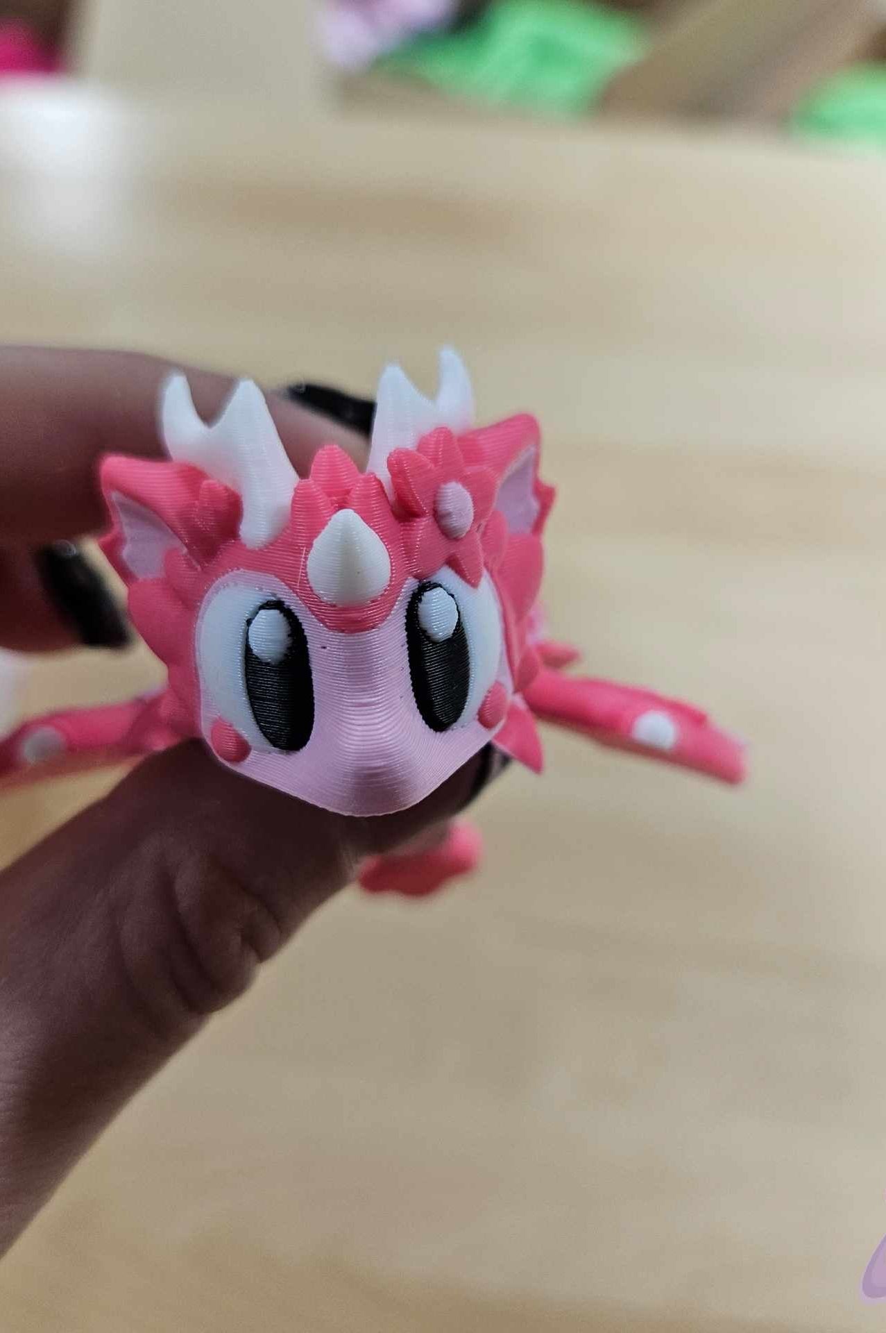 3D PRINTED PINK SAKURA DRAGON AND EGG-Stay Foxy Boutique, Florissant, Missouri