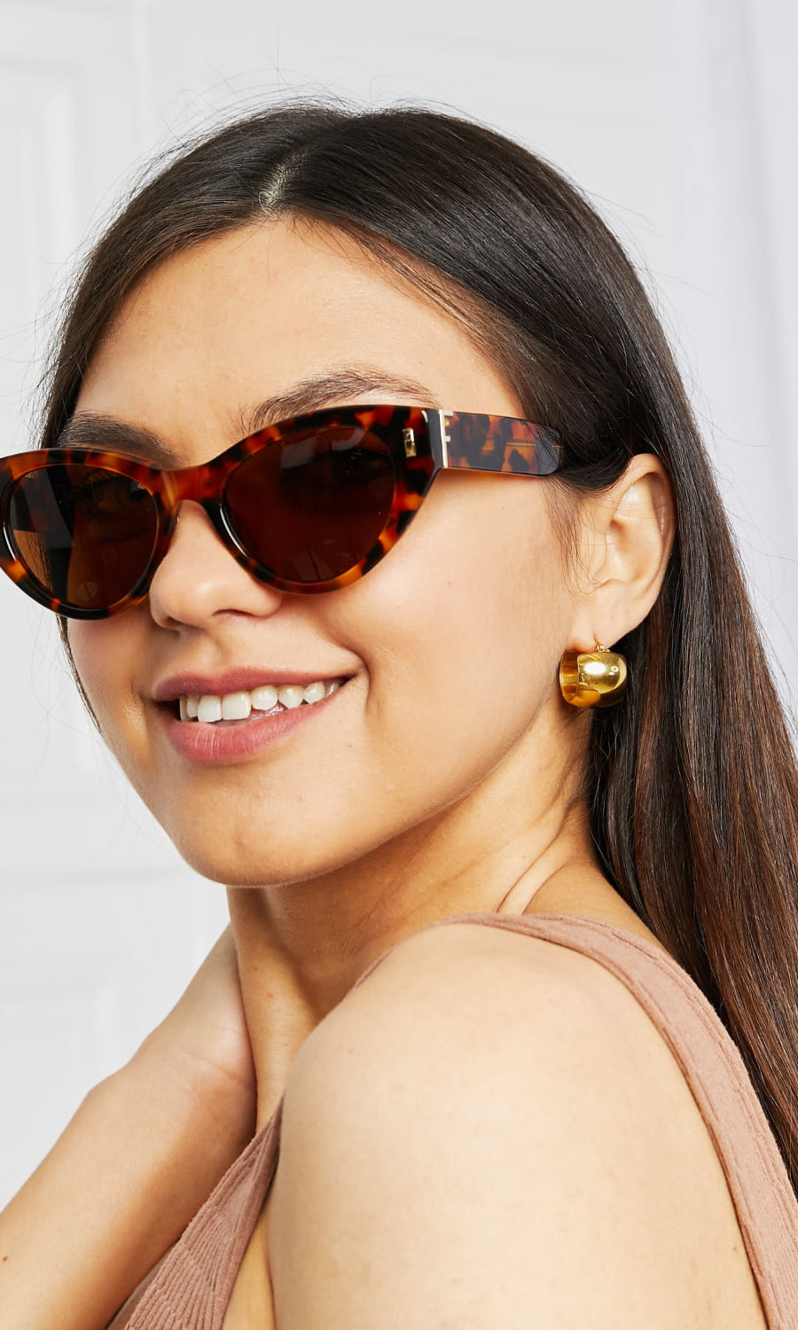 Tortoiseshell Acetate Frame Sunglasses-Stay Foxy Boutique, Florissant, Missouri