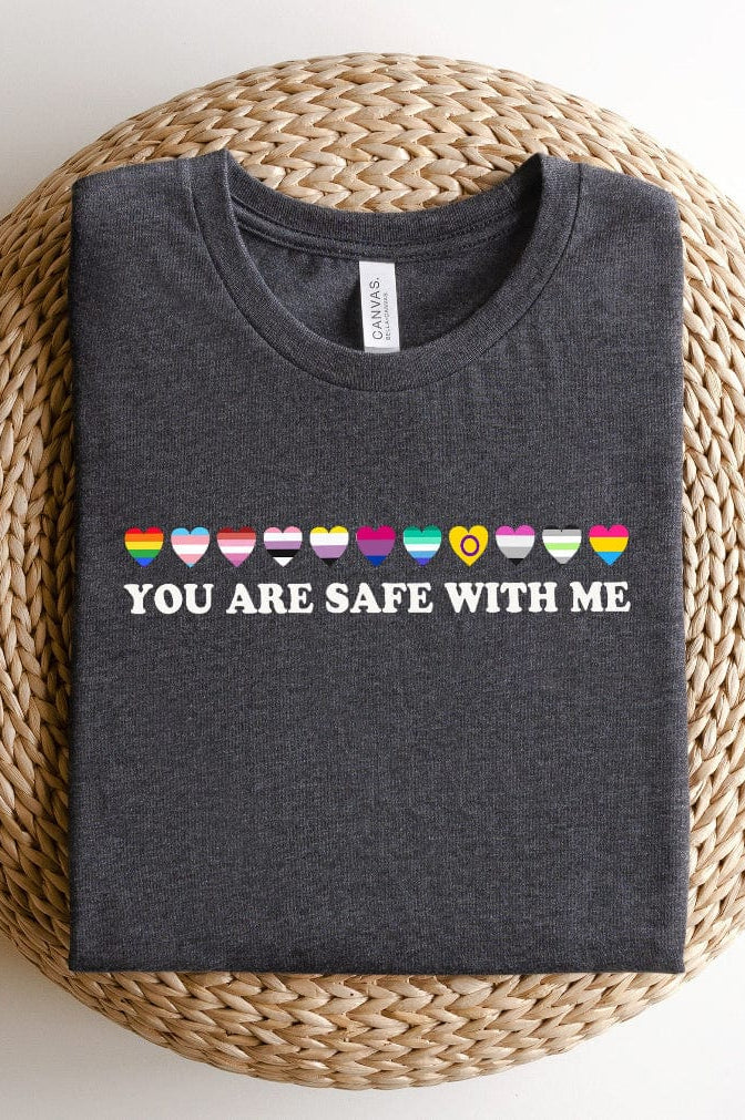 You Are Safe Graphic T-Graphic T-Stay Foxy Boutique, Florissant, Missouri