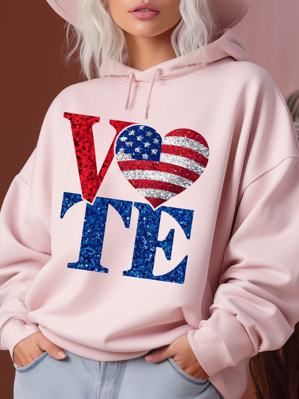 Vote Symbols Graphic T-Graphic T-Stay Foxy Boutique, Florissant, Missouri