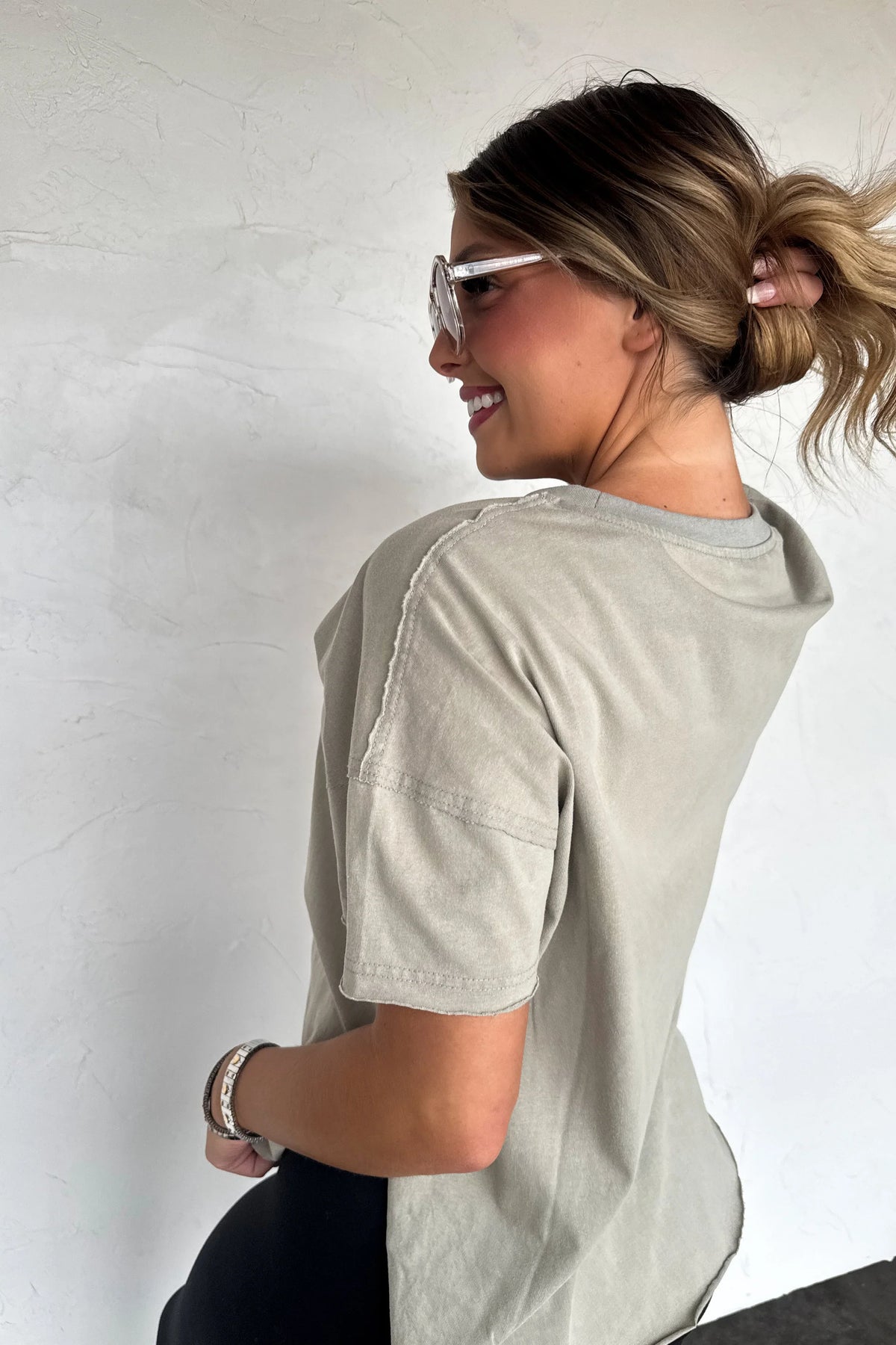PREORDER: Joey Washed Cotton Boyfriend Tee Fall Colors-Womens-Stay Foxy Boutique, Florissant, Missouri