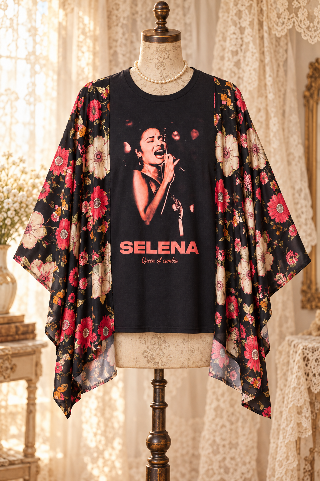 Selina | The Becoming Flowy Kimono Top 2 Scoops-Stay Foxy Boutique, Florissant, Missouri