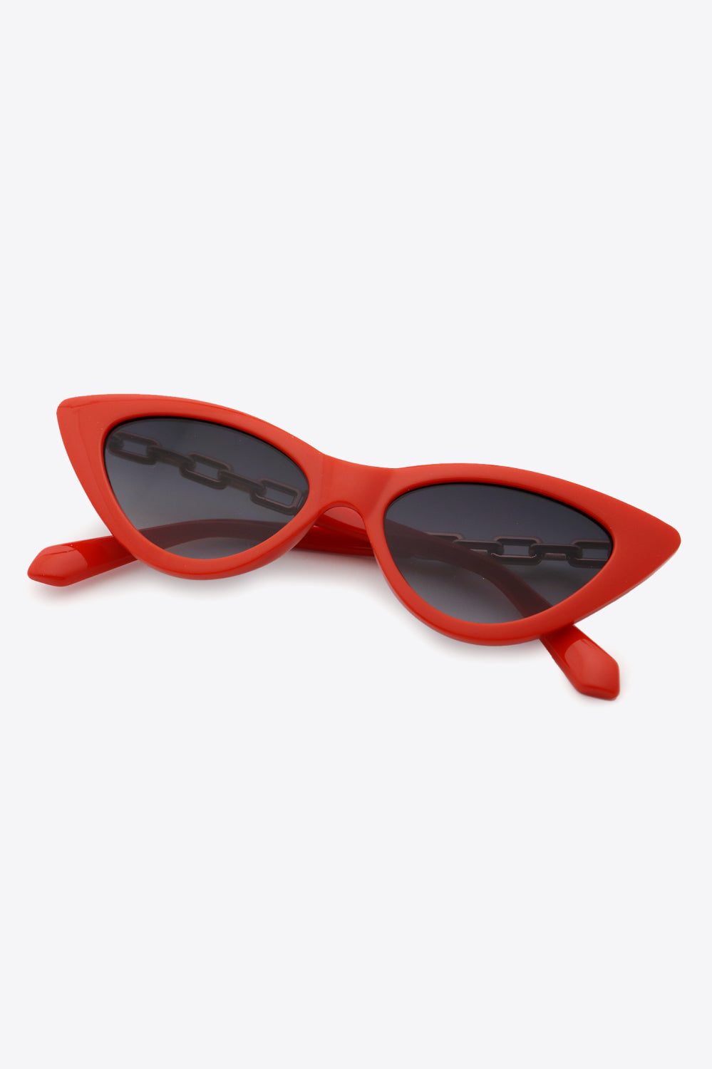 Chain Detail Cat-Eye Sunglasses-Stay Foxy Boutique, Florissant, Missouri