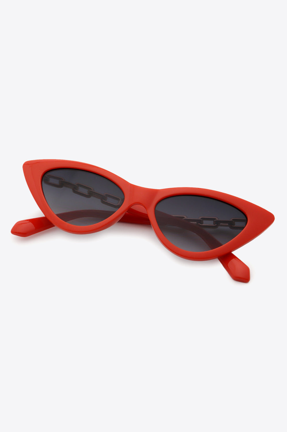 Chain Detail Cat-Eye Sunglasses-Stay Foxy Boutique, Florissant, Missouri