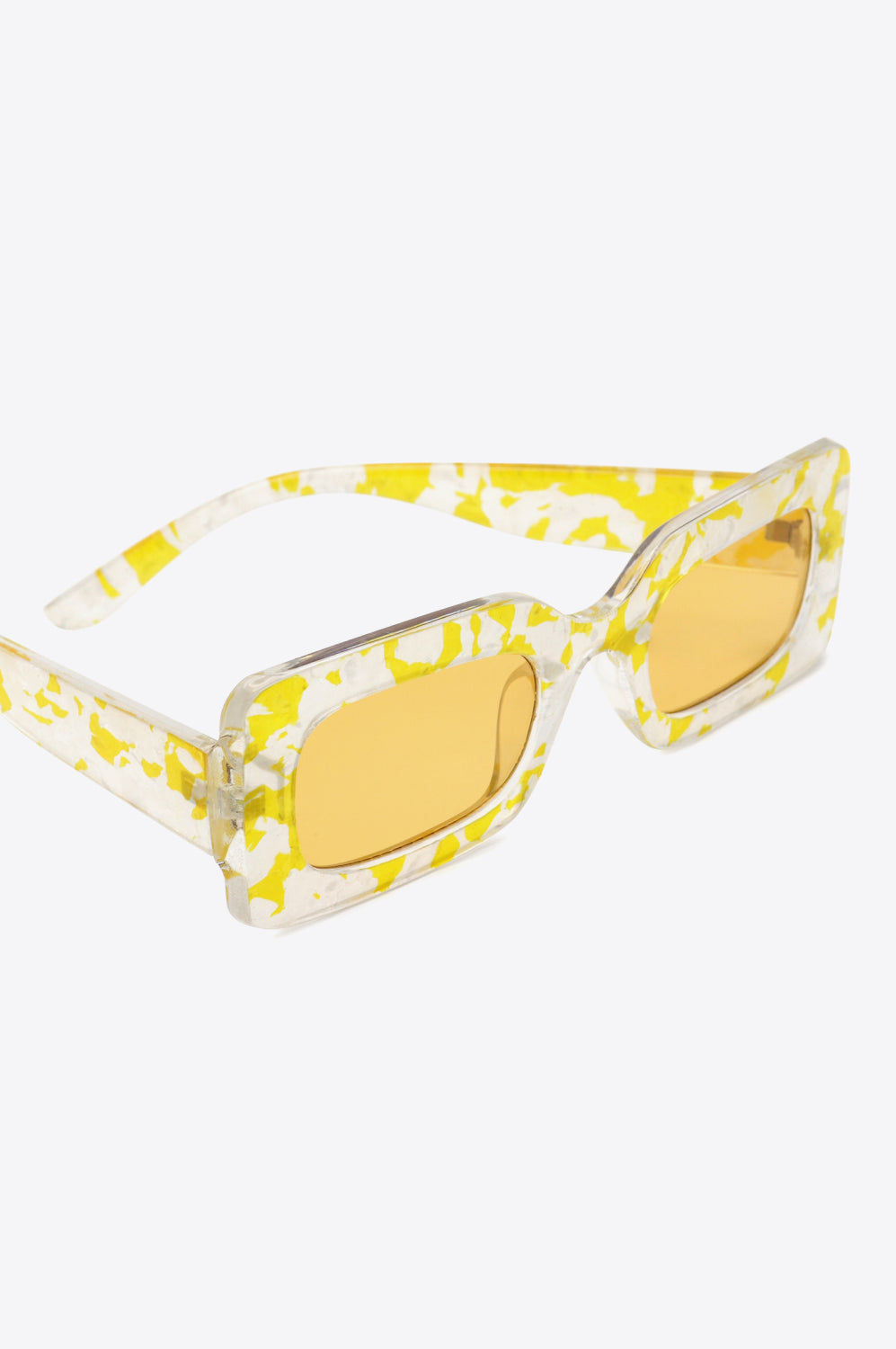 Tortoiseshell Rectangle Polycarbonate Sunglasses-Stay Foxy Boutique, Florissant, Missouri