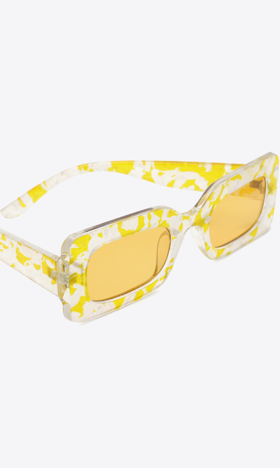 Tortoiseshell Rectangle Polycarbonate Sunglasses-Stay Foxy Boutique, Florissant, Missouri