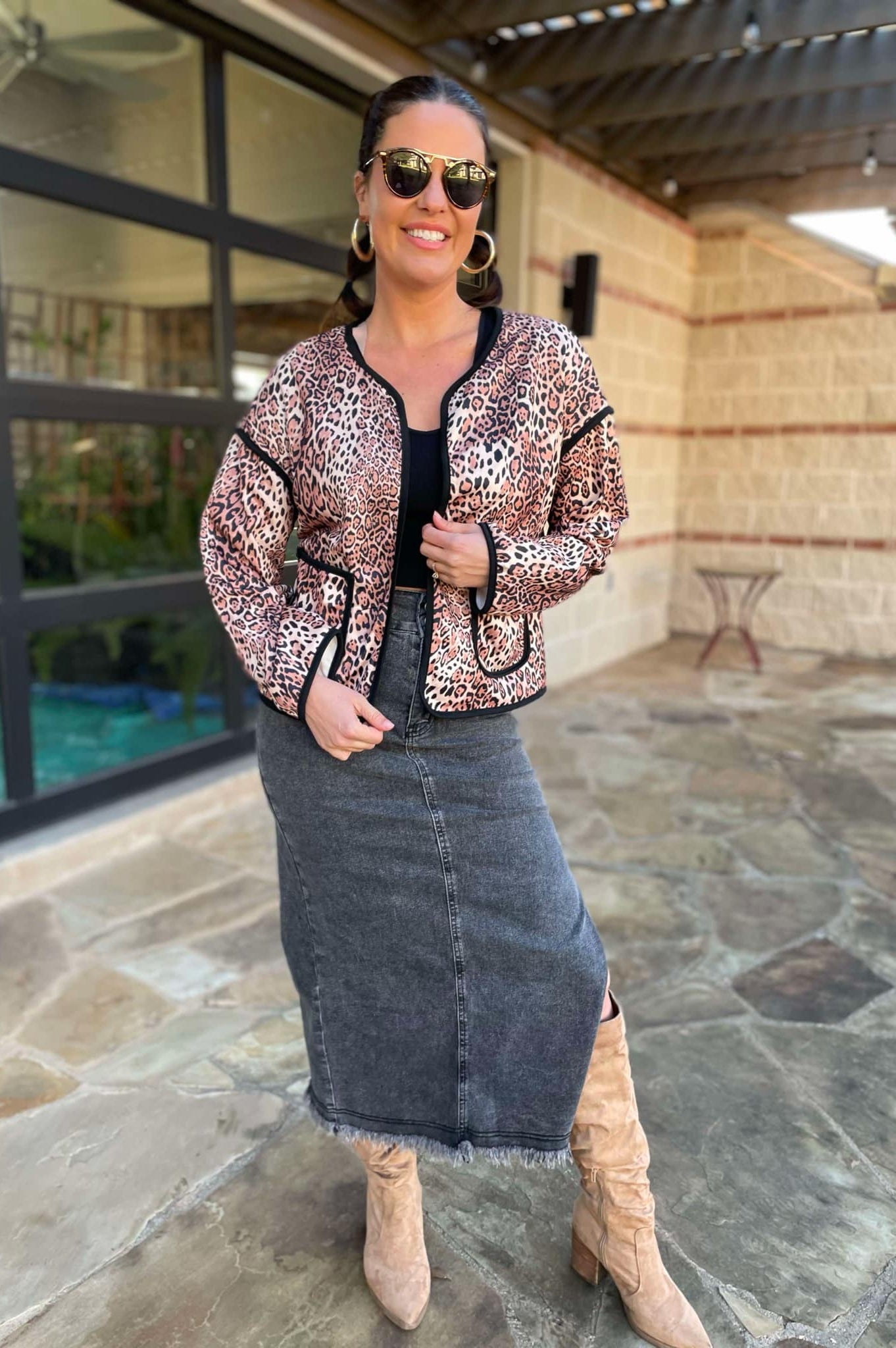 PREORDER: Better Than Revenge Leopard Print Jacket-Womens-Stay Foxy Boutique, Florissant, Missouri
