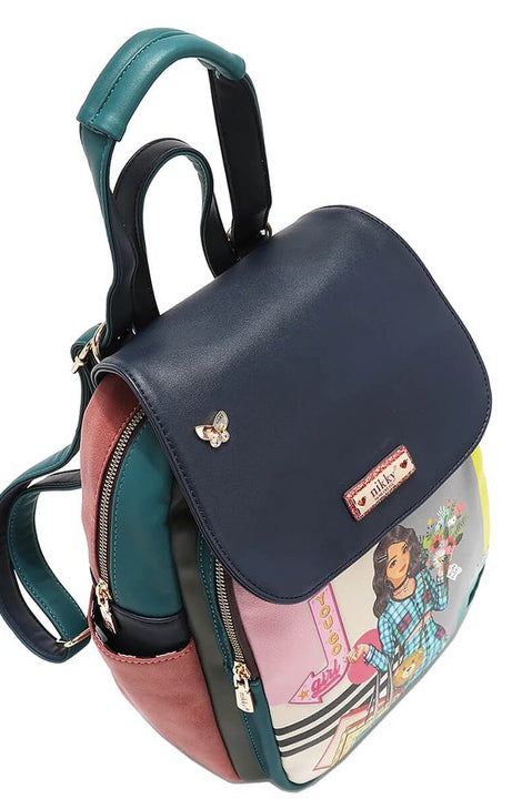 Nicole Lee USA Cat Eco-Leather Convertible Backpack Bag-Stay Foxy Boutique, Florissant, Missouri