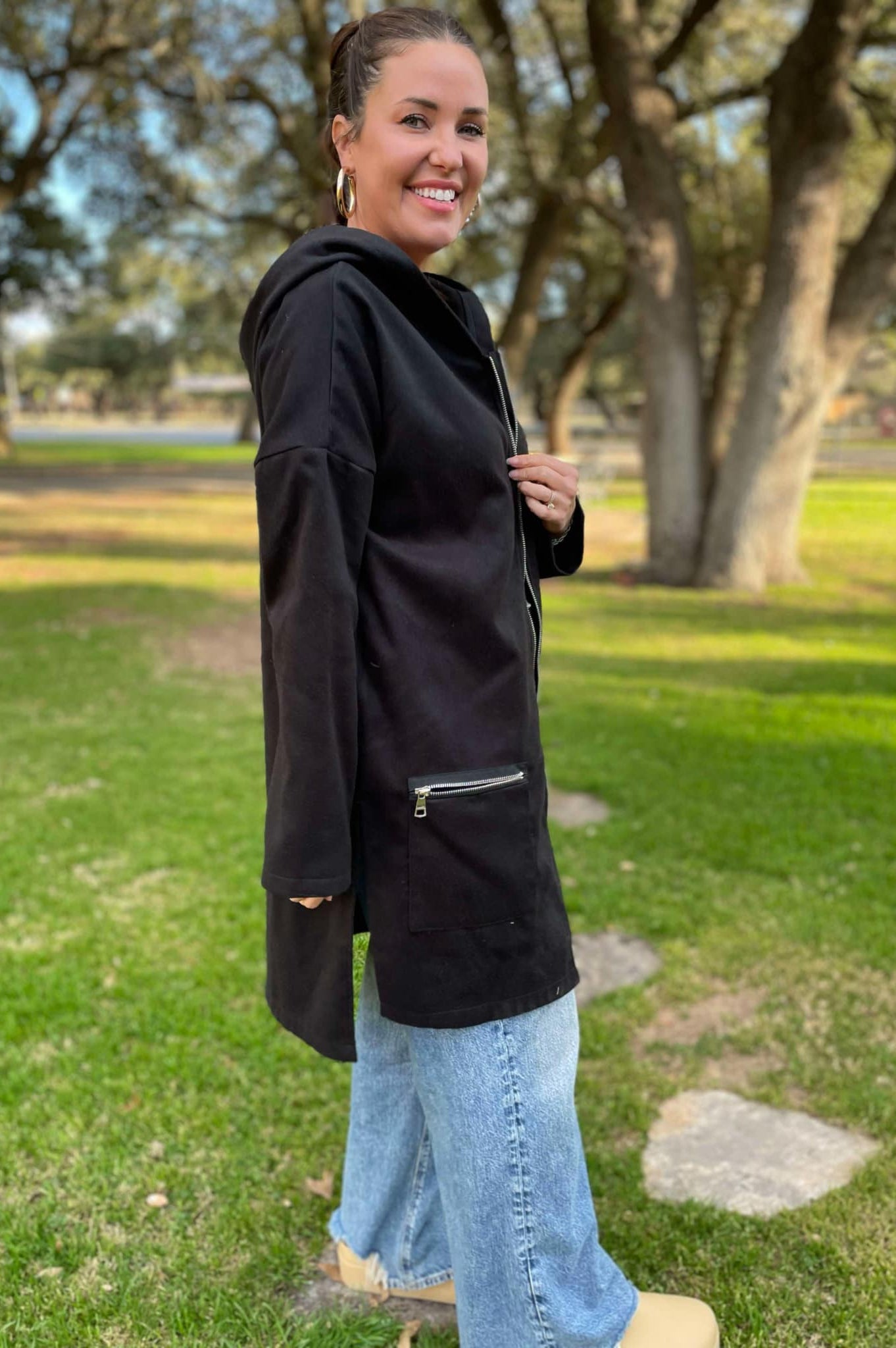 PREORDER: Time Slips Away Hooded Jacket in Three Colors-Womens-Stay Foxy Boutique, Florissant, Missouri