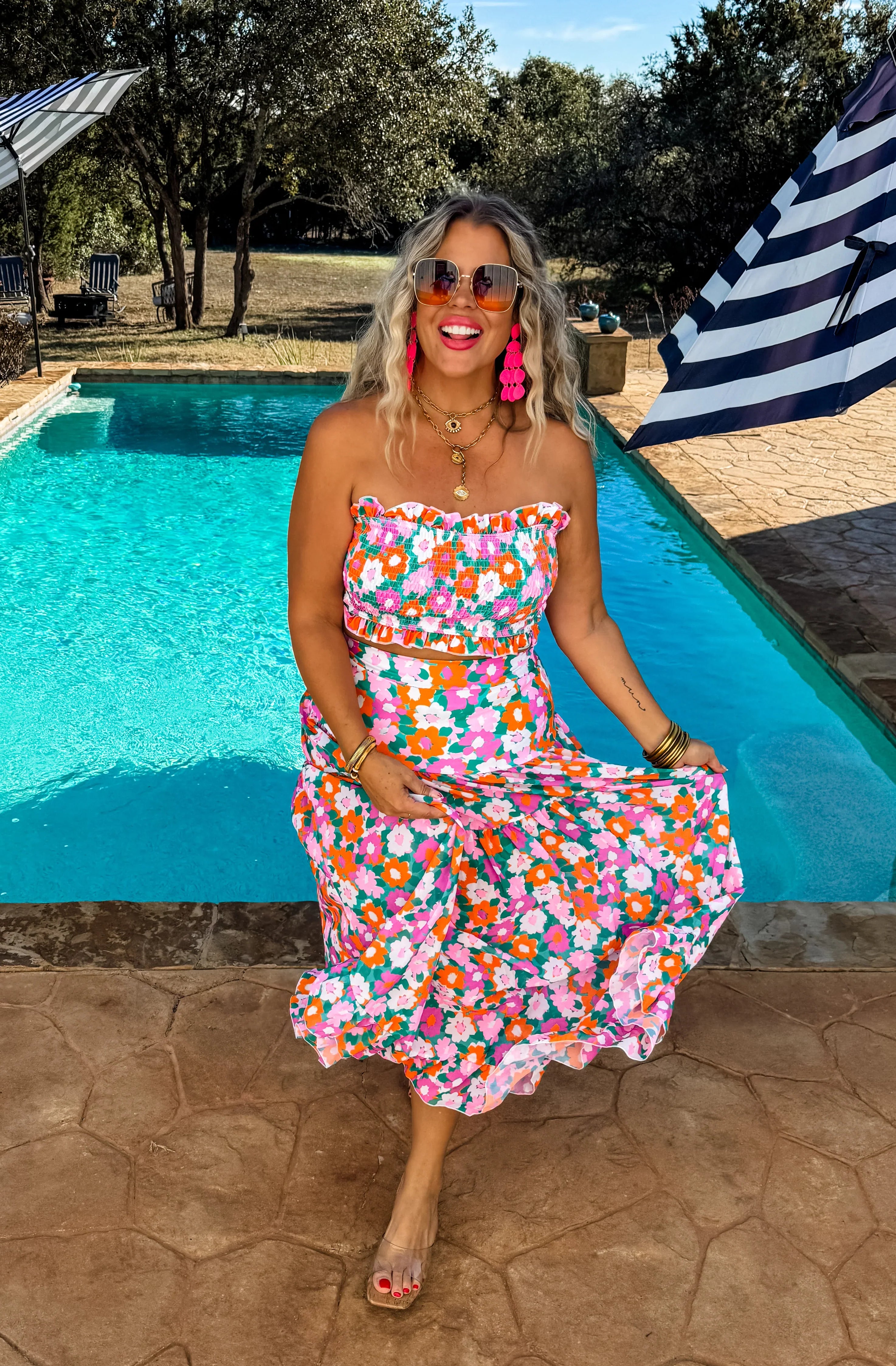 PREORDER: Amalfi Blooms Swim Set-Womens-Stay Foxy Boutique, Florissant, Missouri