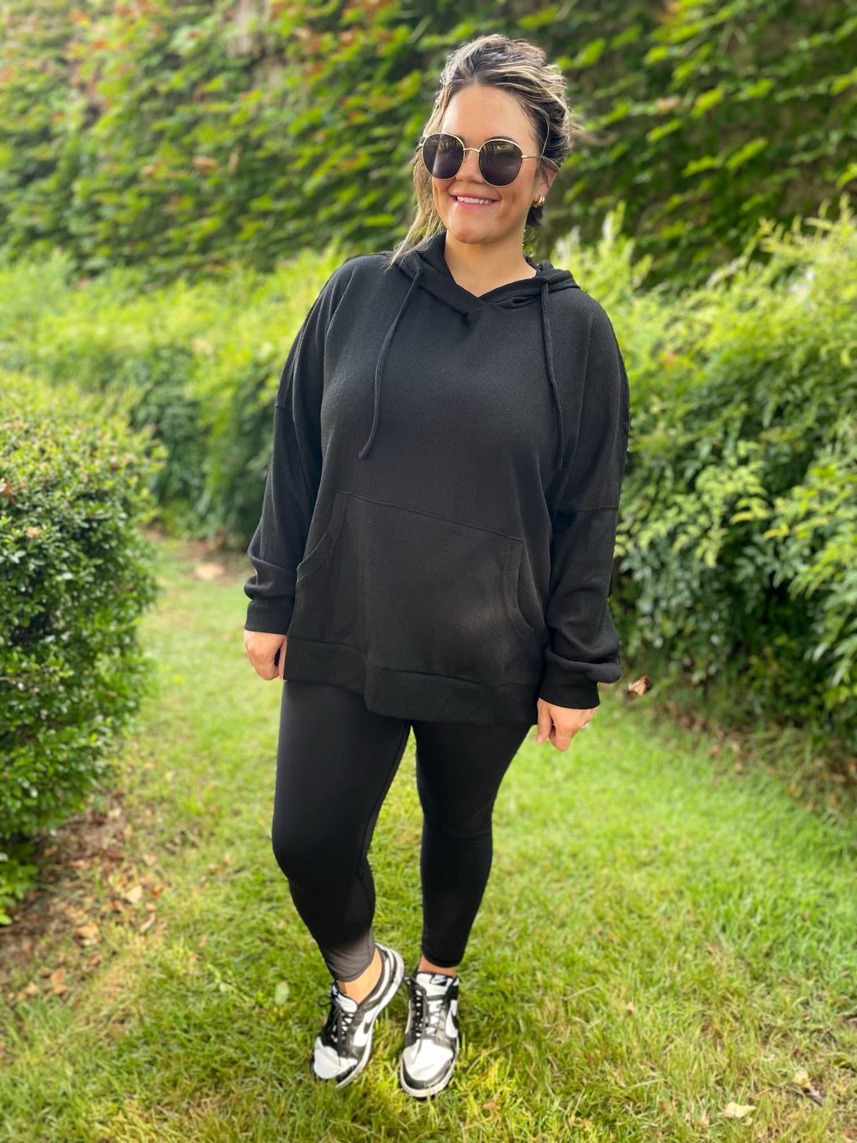 Best Selling Touch Of Fall Thermal Hoodie in Five Colors-Womens-Stay Foxy Boutique, Florissant, Missouri