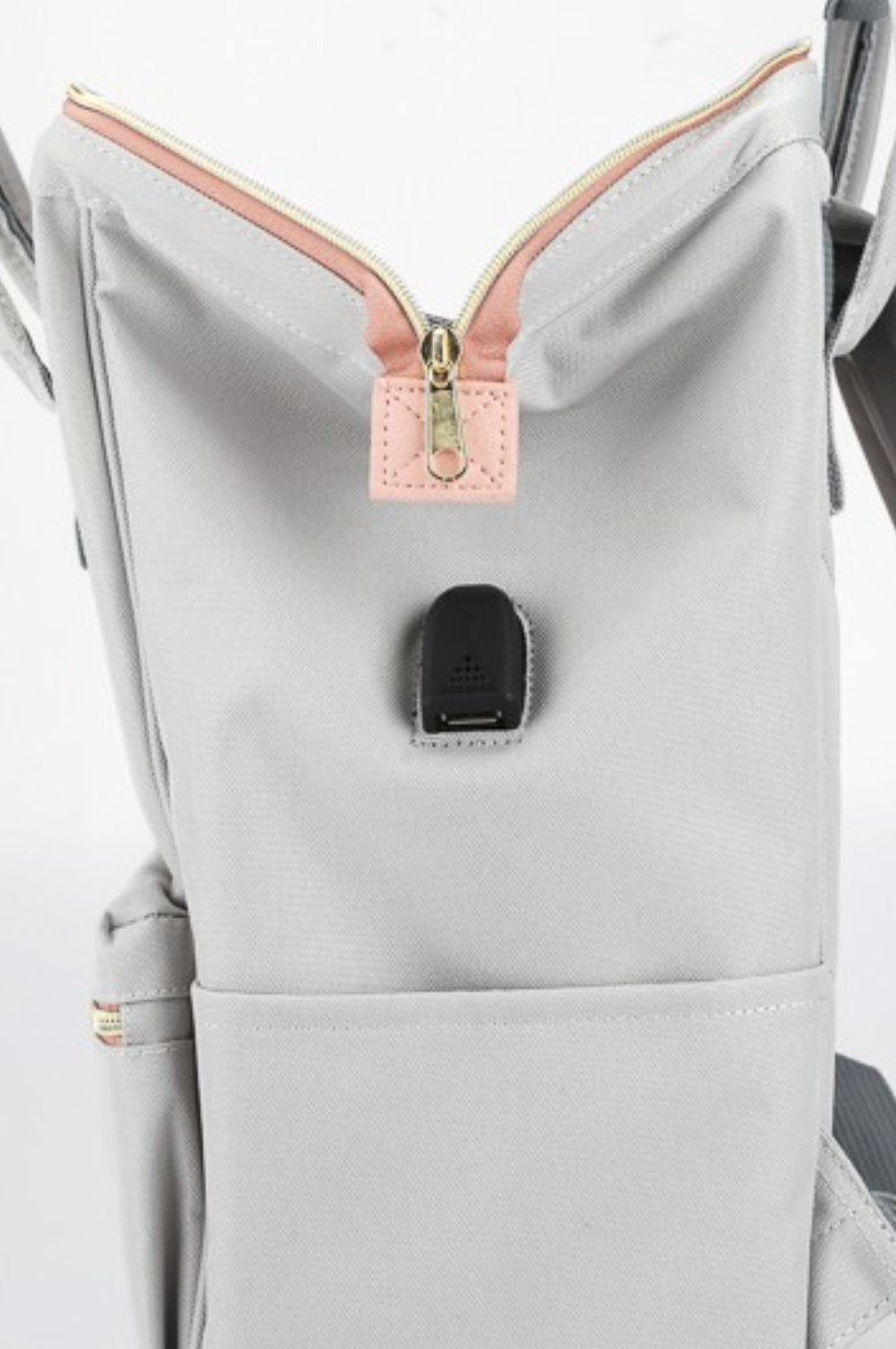 Himawari Contrast Waterproof Canvas Backpack Bag with Side Pockets-Stay Foxy Boutique, Florissant, Missouri