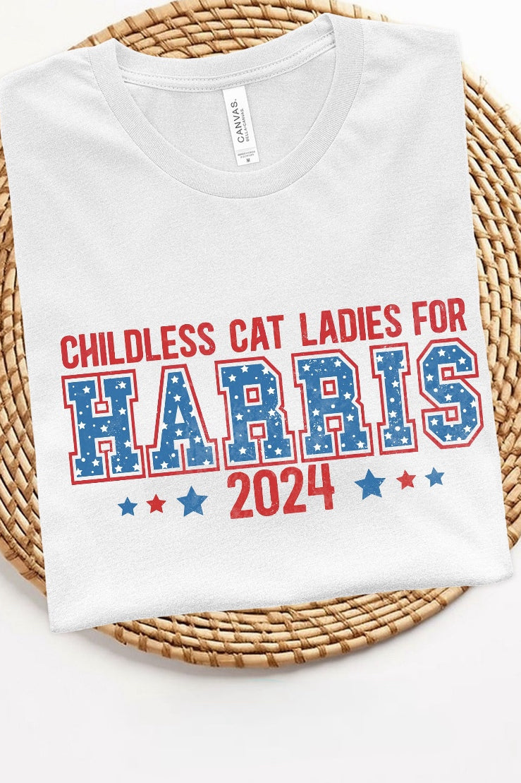 Cat Lady for Harris Graphic T shirt-Graphic T-Stay Foxy Boutique, Florissant, Missouri