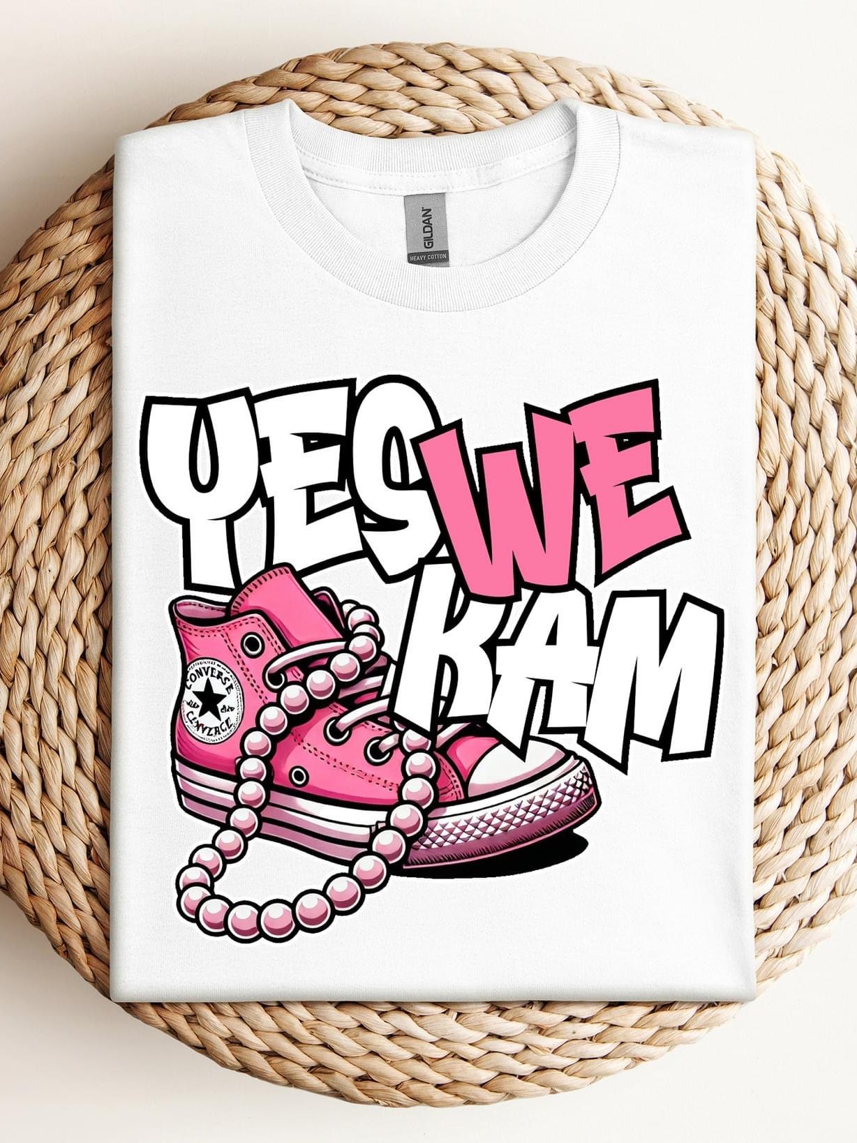 Yes We Kam Pink Graphic T-Graphic T-Stay Foxy Boutique, Florissant, Missouri