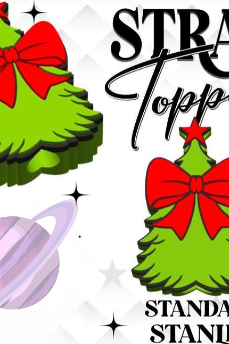 BOW TREE- 3D PRINTED STRAW CHARM-Stay Foxy Boutique, Florissant, Missouri
