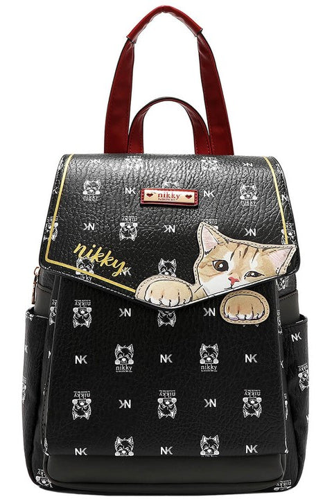 Nicole Lee USA Cat Eco-Leather Convertible Backpack Bag-Stay Foxy Boutique, Florissant, Missouri