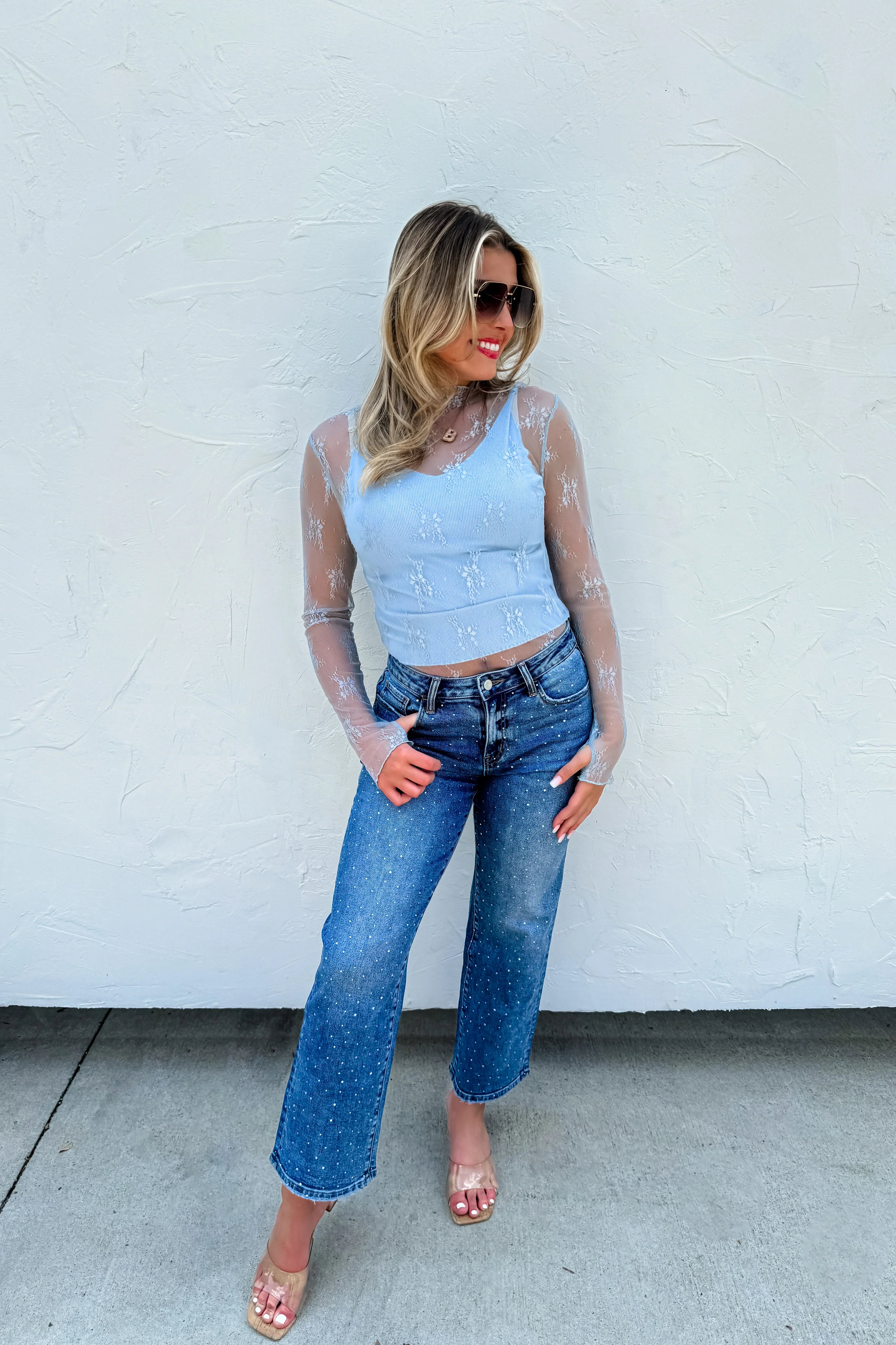PREORDER: Roxy Lace Top in Six Colors-Womens-Stay Foxy Boutique, Florissant, Missouri