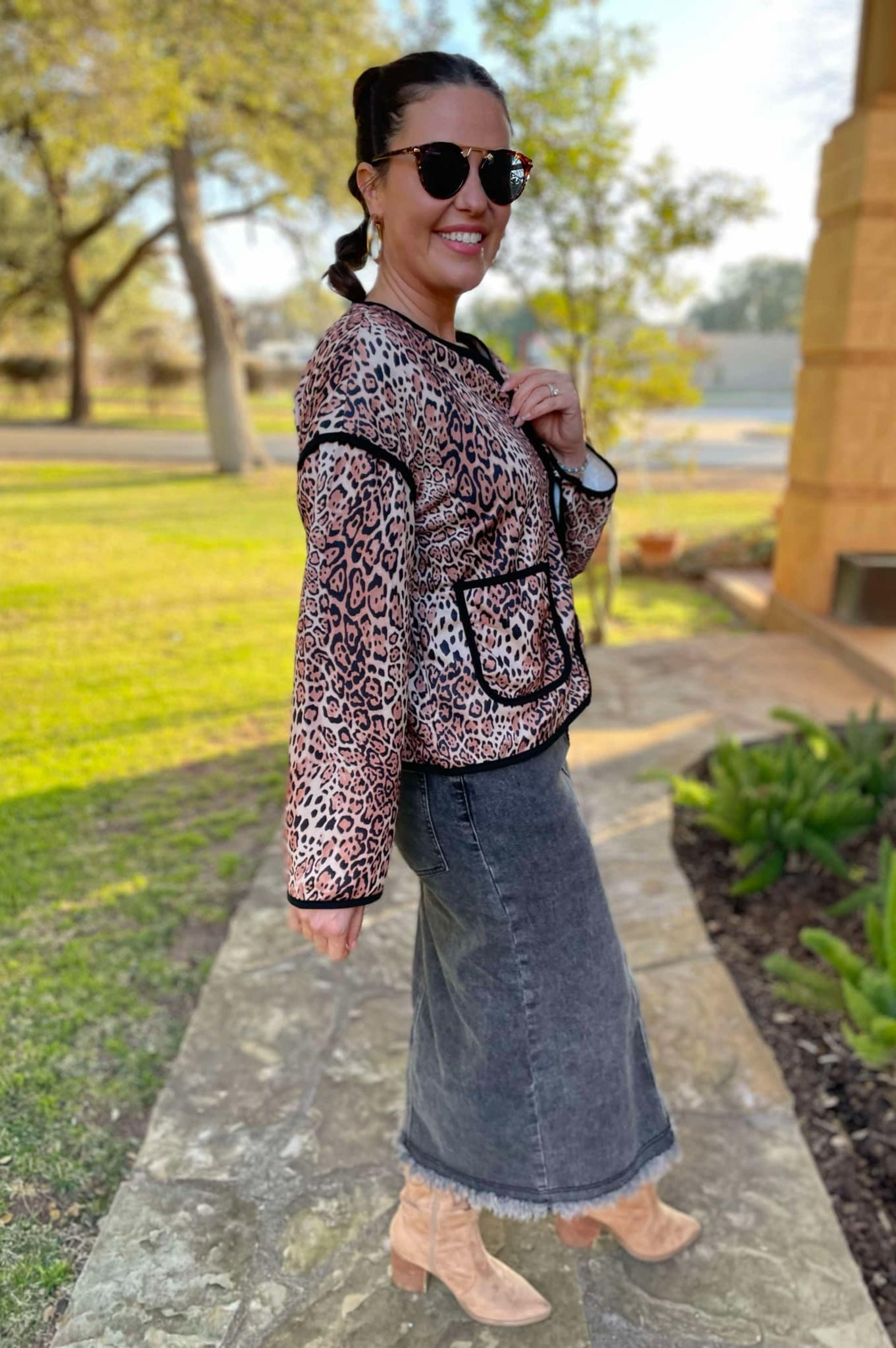 PREORDER: Better Than Revenge Leopard Print Jacket-Womens-Stay Foxy Boutique, Florissant, Missouri