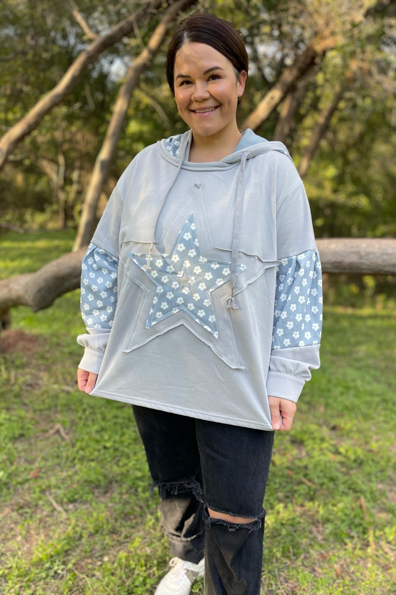 PREORDER: Star Gazer Hoodie in Three Colors-Womens-Stay Foxy Boutique, Florissant, Missouri