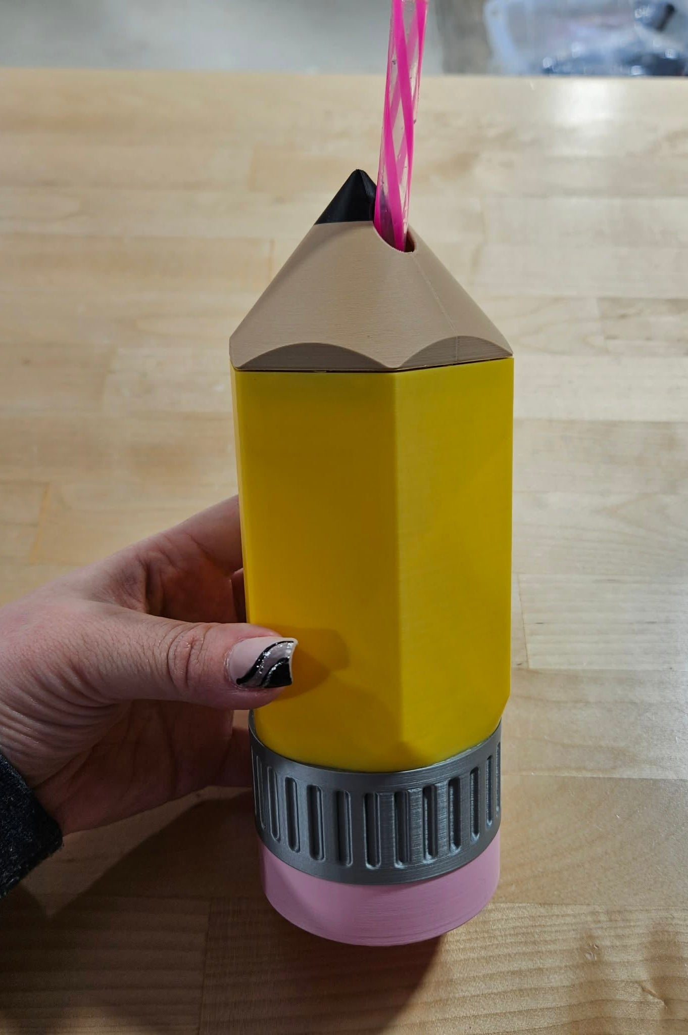 3D PRINTED CUSTOM PENCIL 12 OUNCE SKINNY CAN HOLDER-Stay Foxy Boutique, Florissant, Missouri