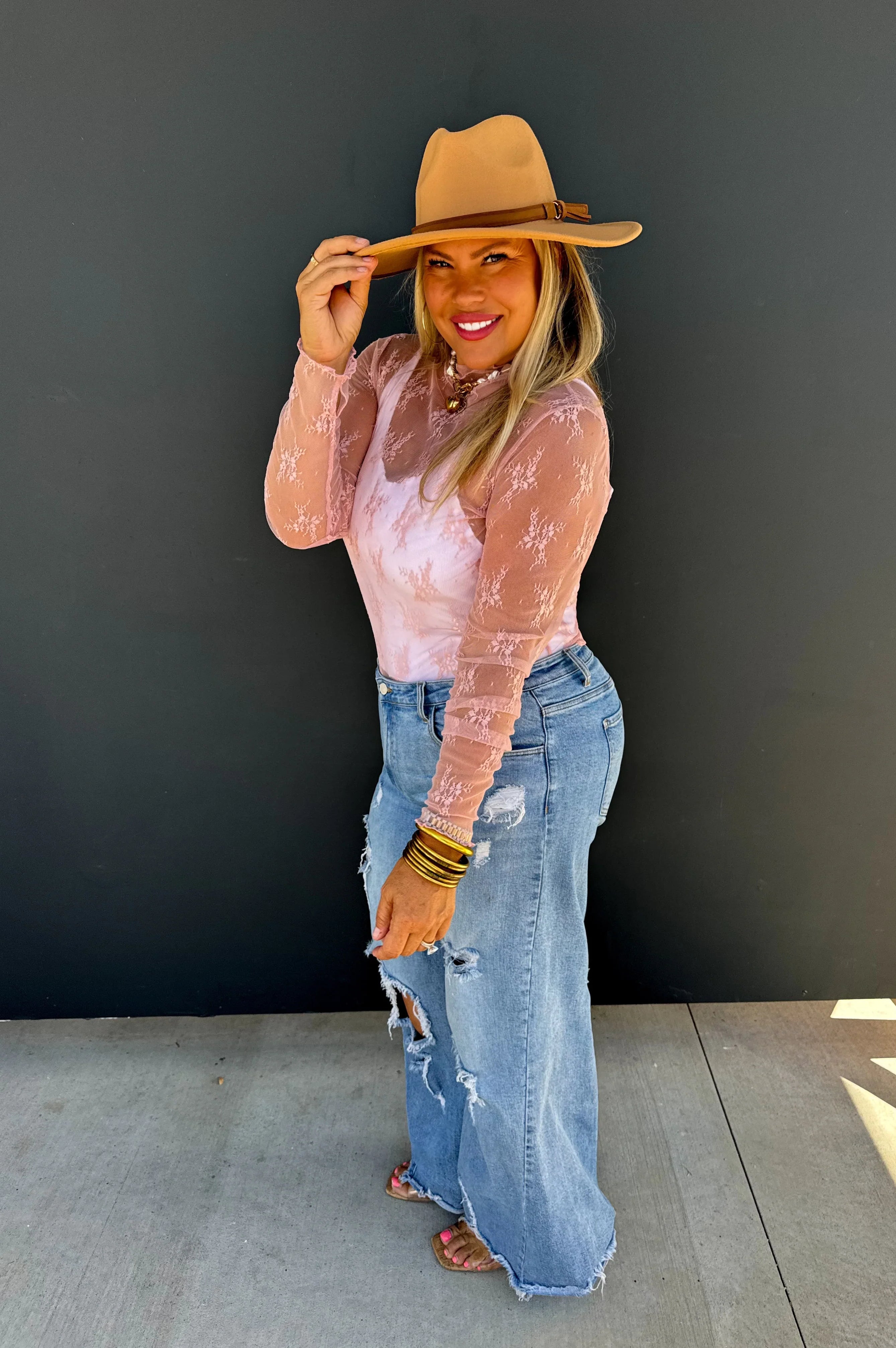 PREORDER: Roxy Lace Top in Six Colors-Womens-Stay Foxy Boutique, Florissant, Missouri