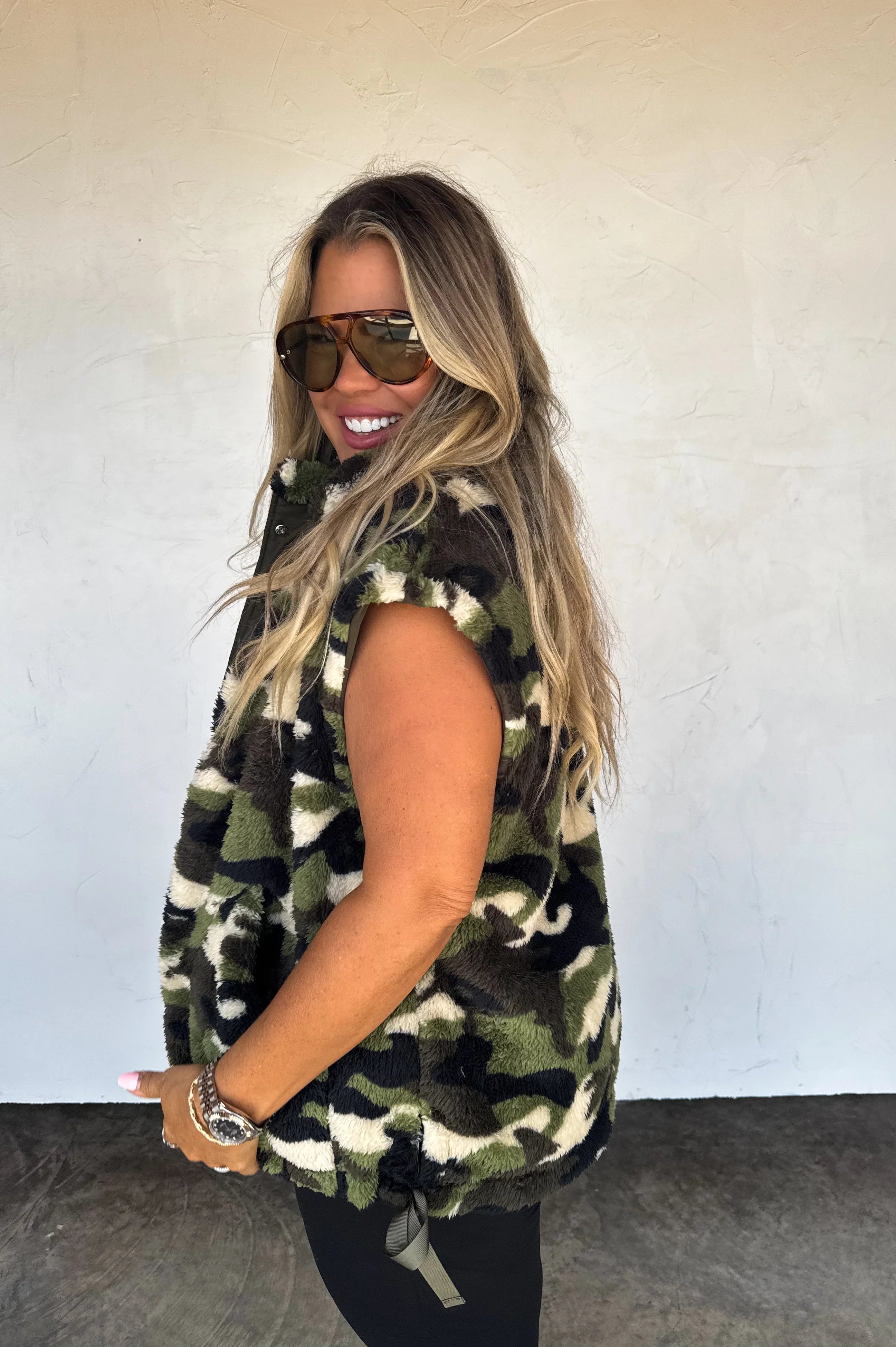 PREORDER: Linden Sherpa Vest Jacket-Womens-Stay Foxy Boutique, Florissant, Missouri