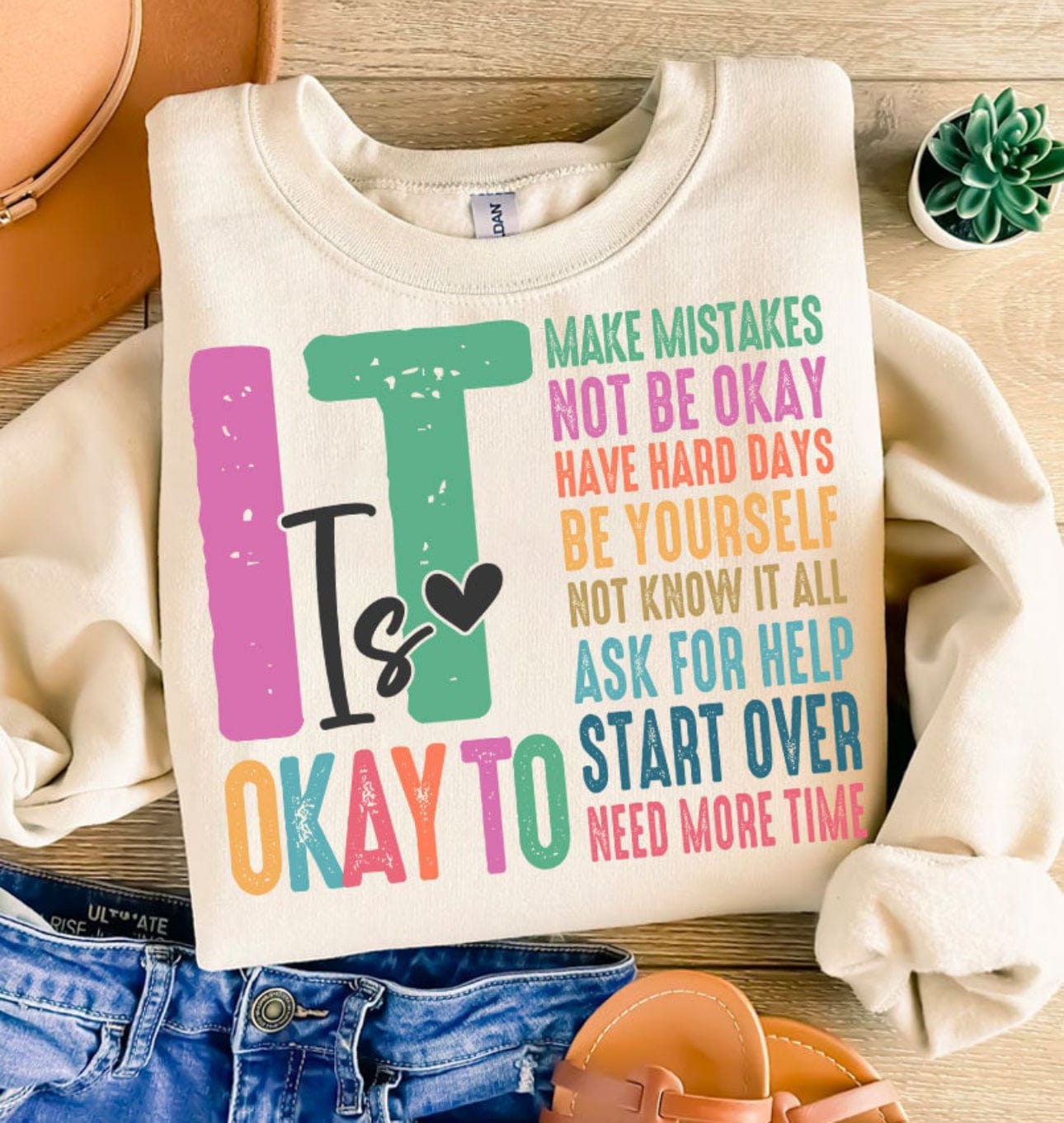 It’s Ok Graphic T-Graphic T-Stay Foxy Boutique, Florissant, Missouri
