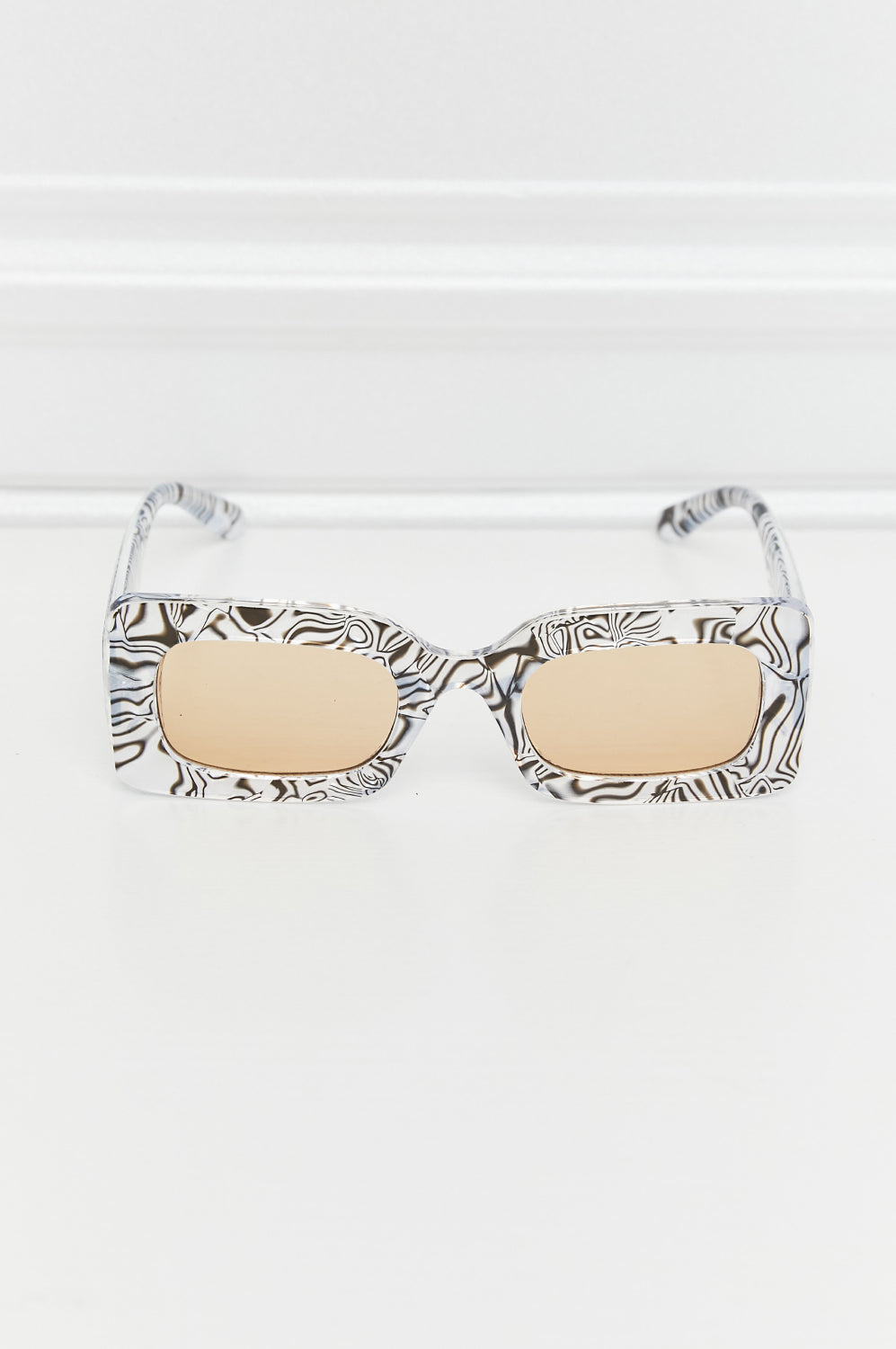 Tortoiseshell Rectangle Polycarbonate Sunglasses-Stay Foxy Boutique, Florissant, Missouri