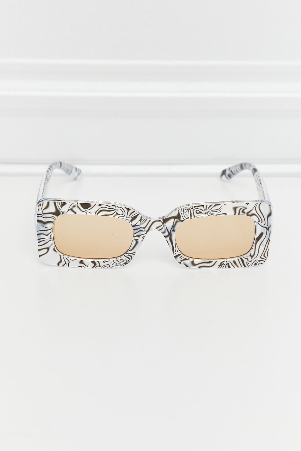 Tortoiseshell Rectangle Polycarbonate Sunglasses-Stay Foxy Boutique, Florissant, Missouri
