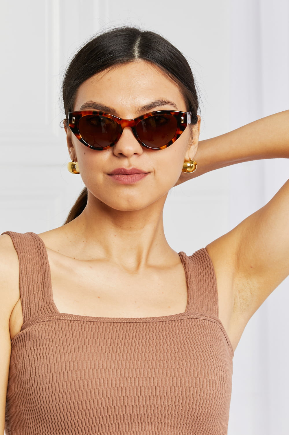 Tortoiseshell Acetate Frame Sunglasses-Stay Foxy Boutique, Florissant, Missouri