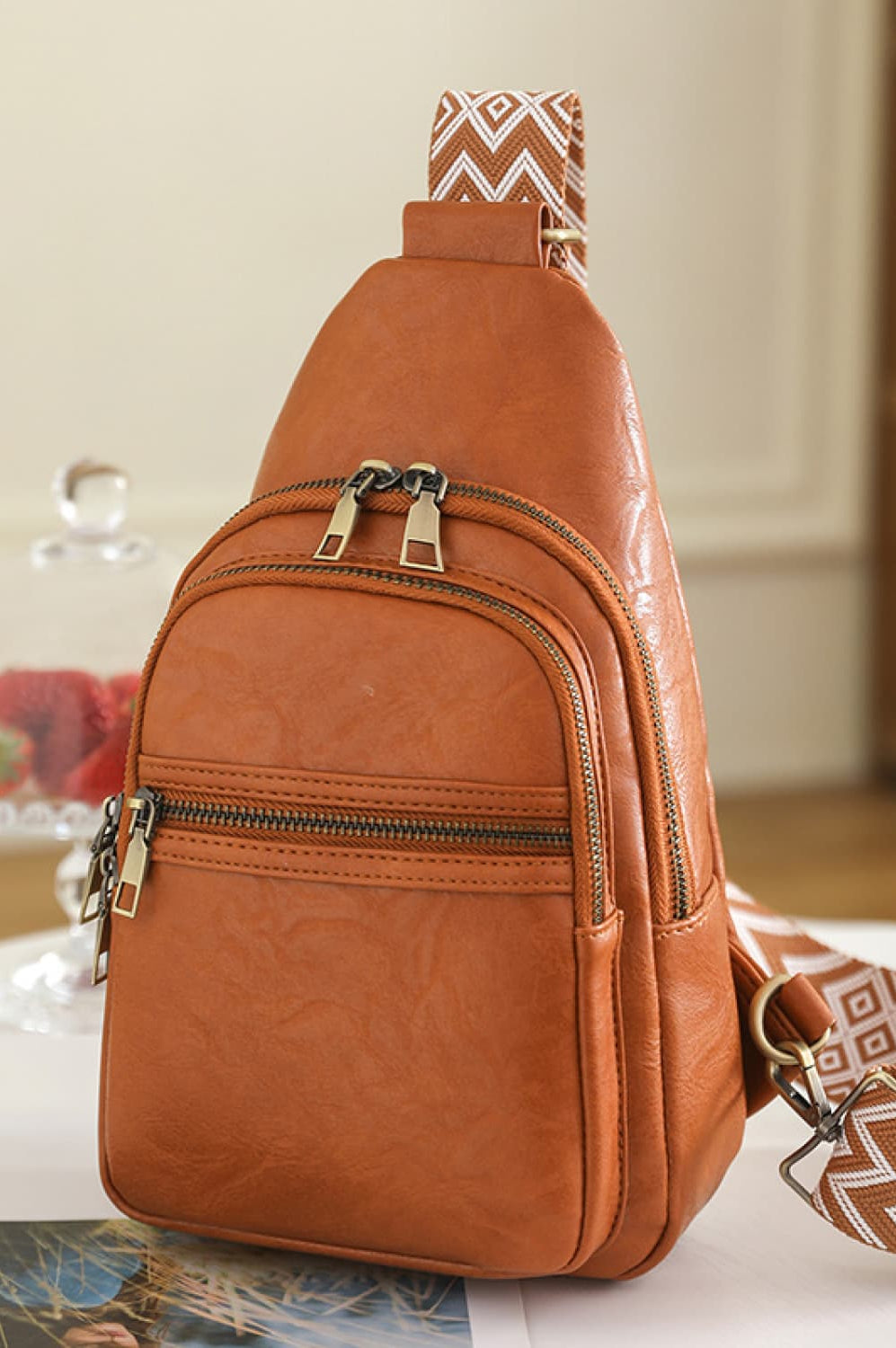Adored It's Your Time PU Leather Sling Bag-Stay Foxy Boutique, Florissant, Missouri