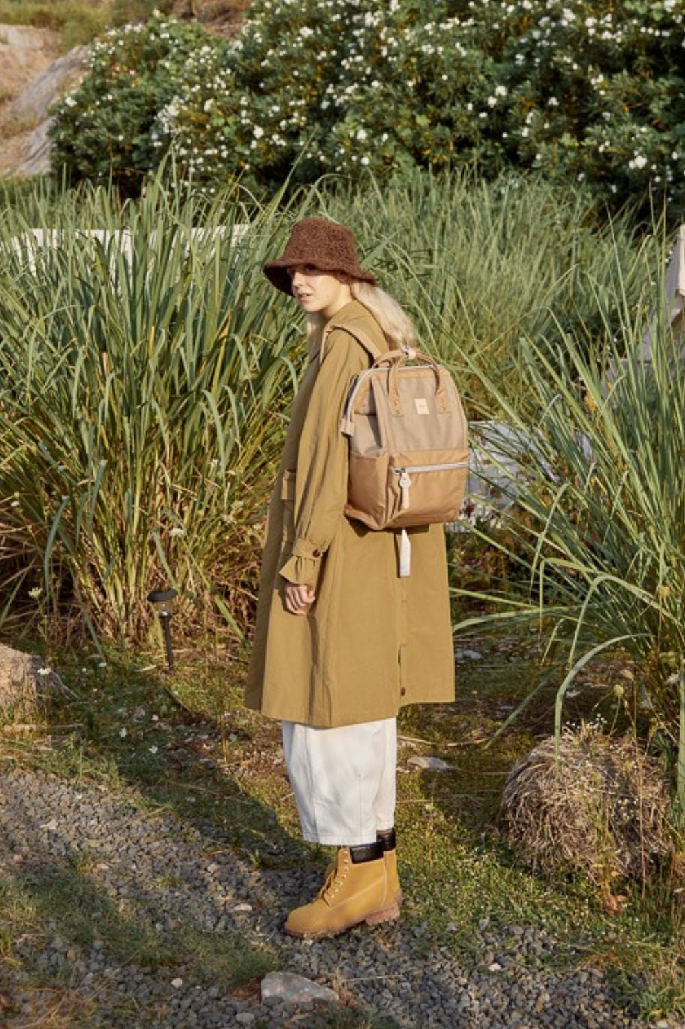 Himawari Water Resistant Canvas Backpack Bag with Side Pockets-Stay Foxy Boutique, Florissant, Missouri